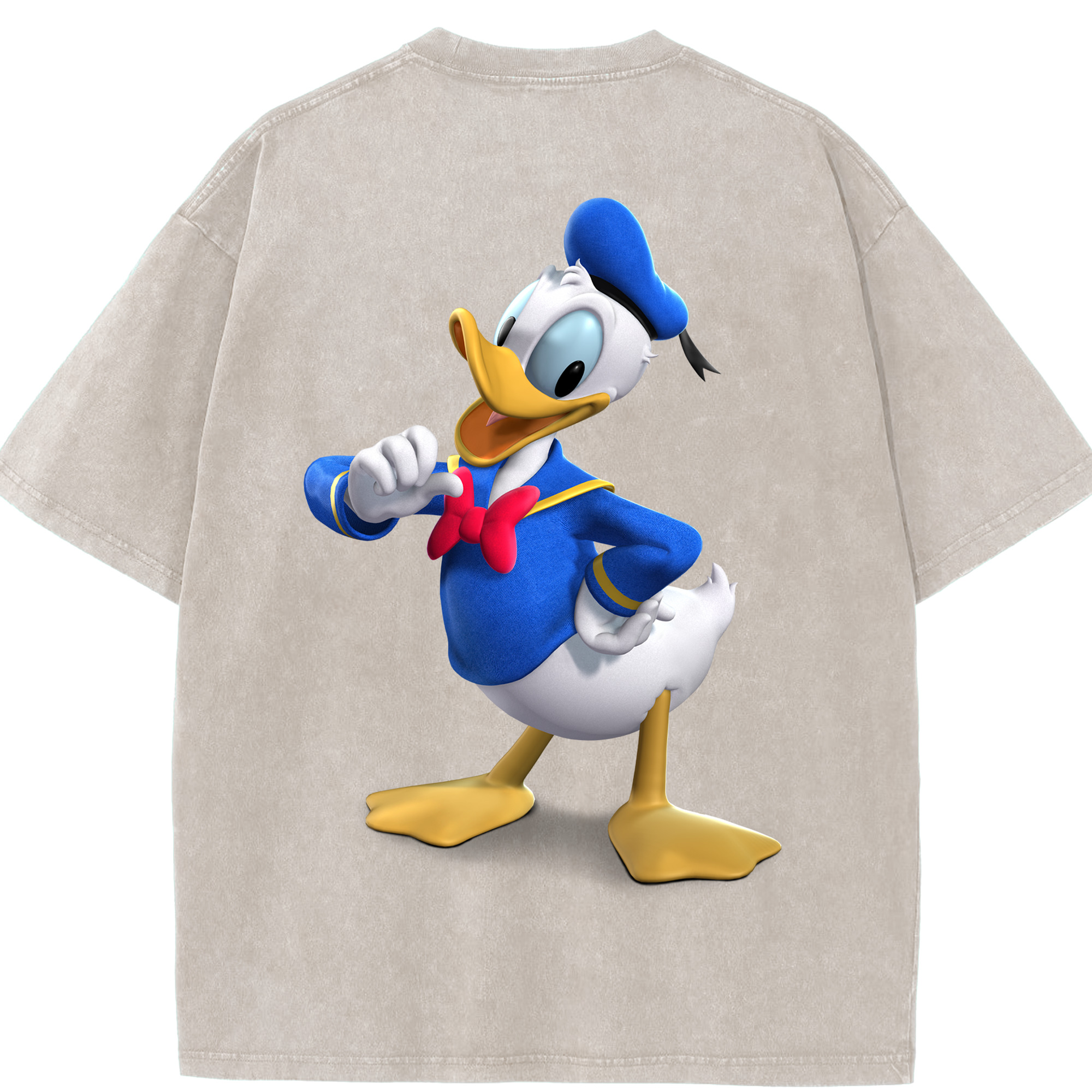 （画像用） ミッキーマウス Mickey Mouse 綿100% ヴィンテージ風 半袖Tシャツ（背面プリント）