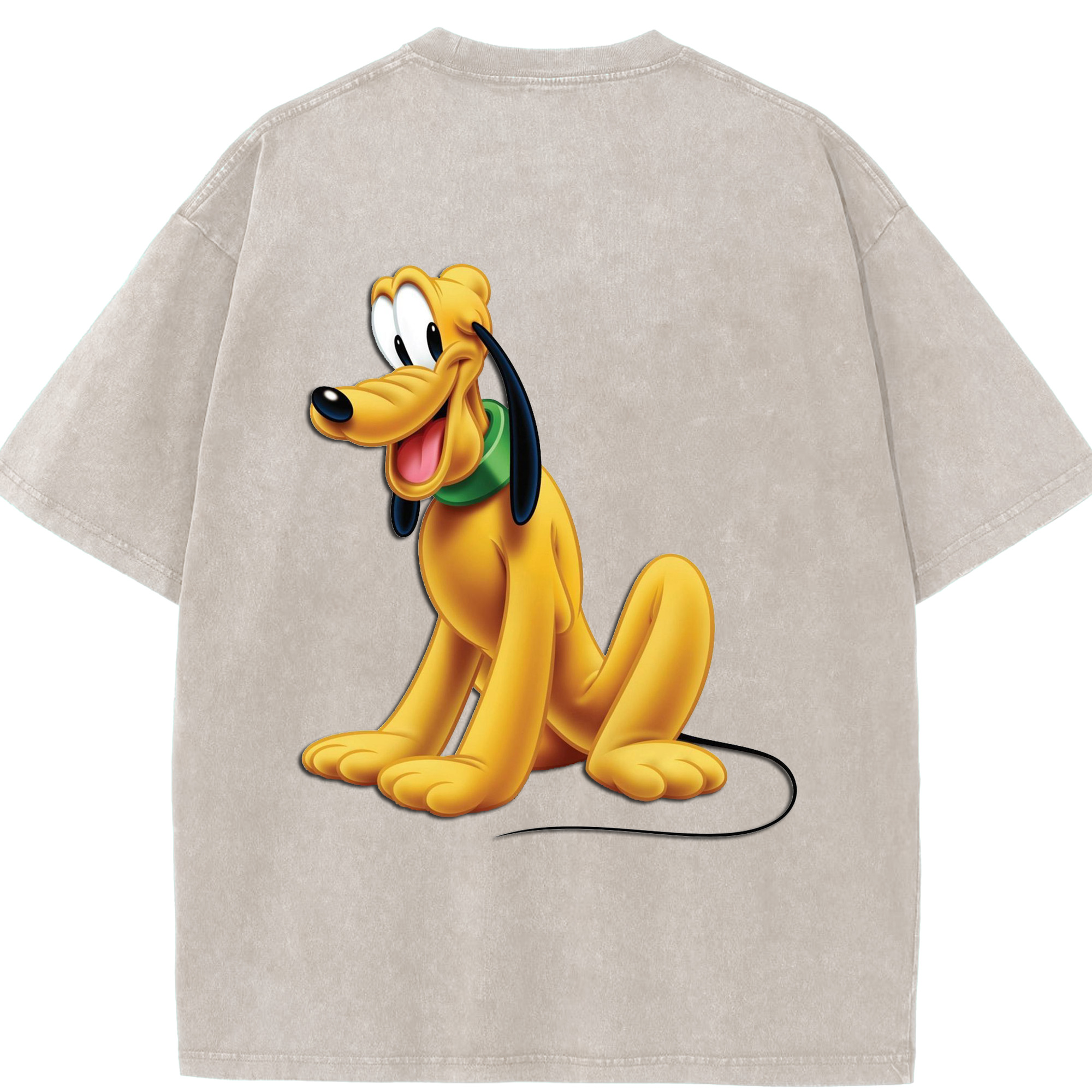 （画像用） ミッキーマウス Mickey Mouse 綿100% ヴィンテージ風 半袖Tシャツ（背面プリント）