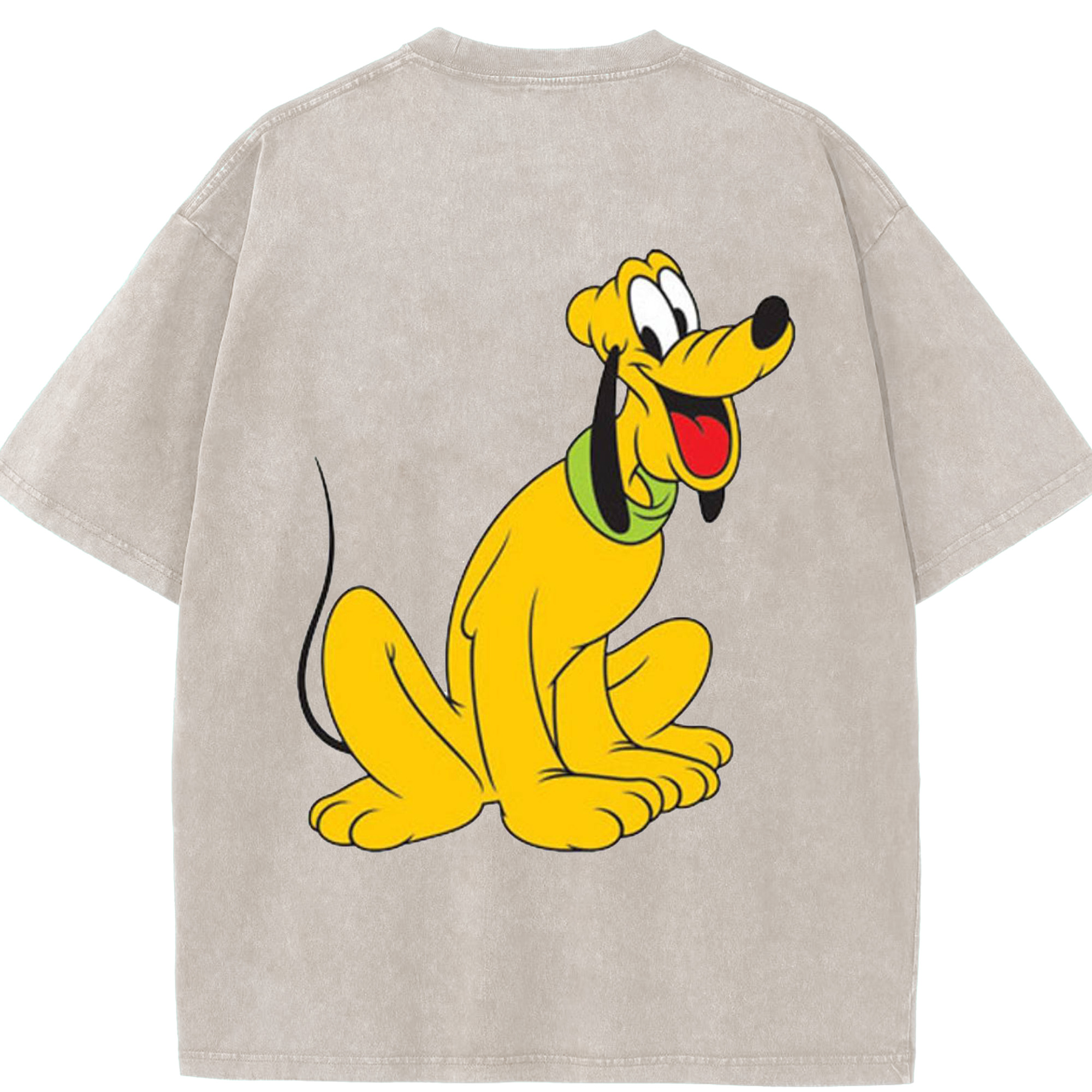 （画像用） ミッキーマウス Mickey Mouse 綿100% ヴィンテージ風 半袖Tシャツ（背面プリント）