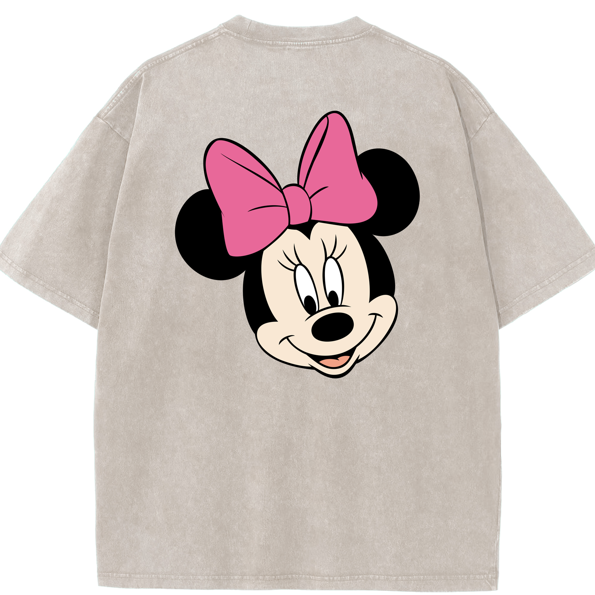 （画像用） ミッキーマウス Mickey Mouse 綿100% ヴィンテージ風 半袖Tシャツ（背面プリント）