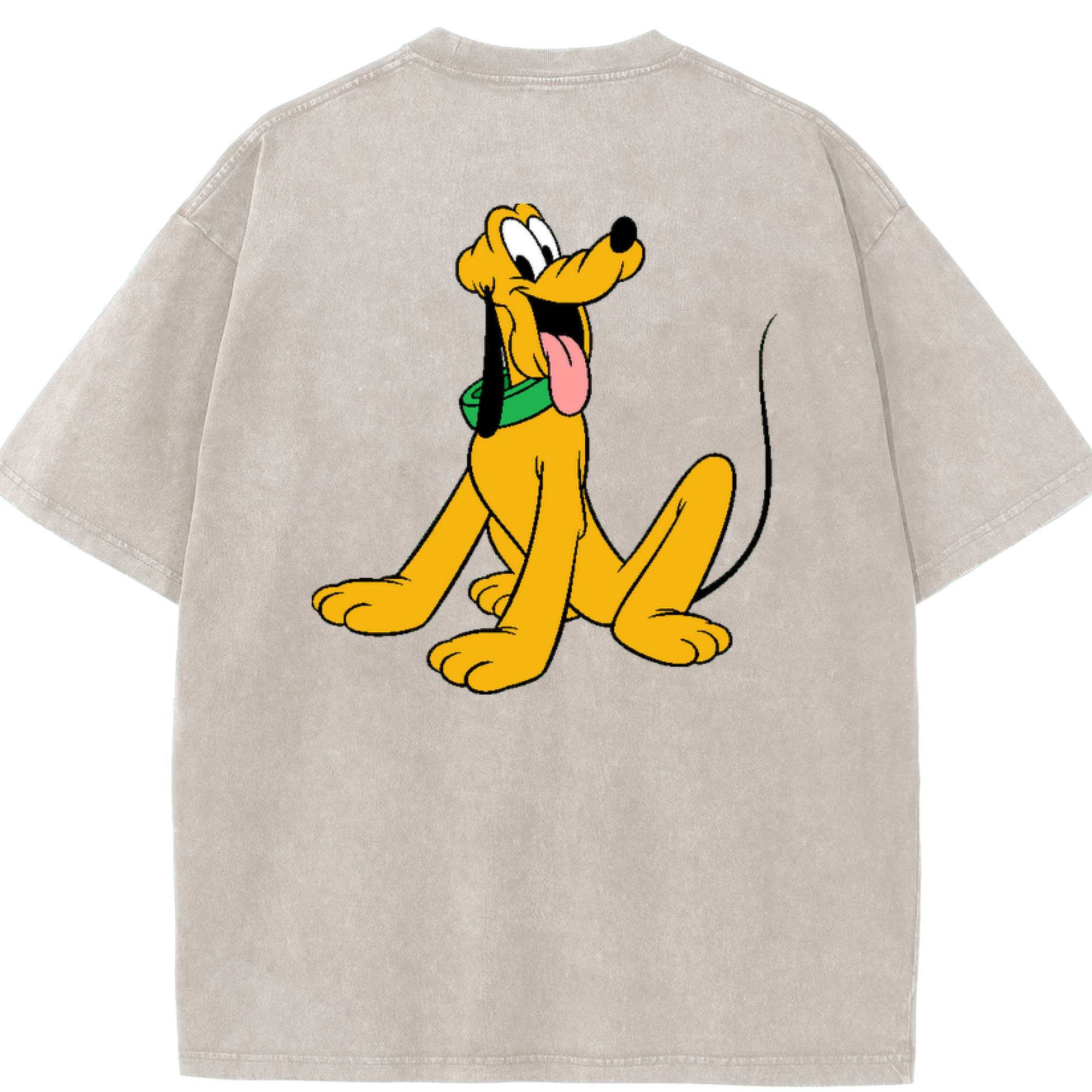 （画像用） ミッキーマウス Mickey Mouse 綿100% ヴィンテージ風 半袖Tシャツ（背面プリント）