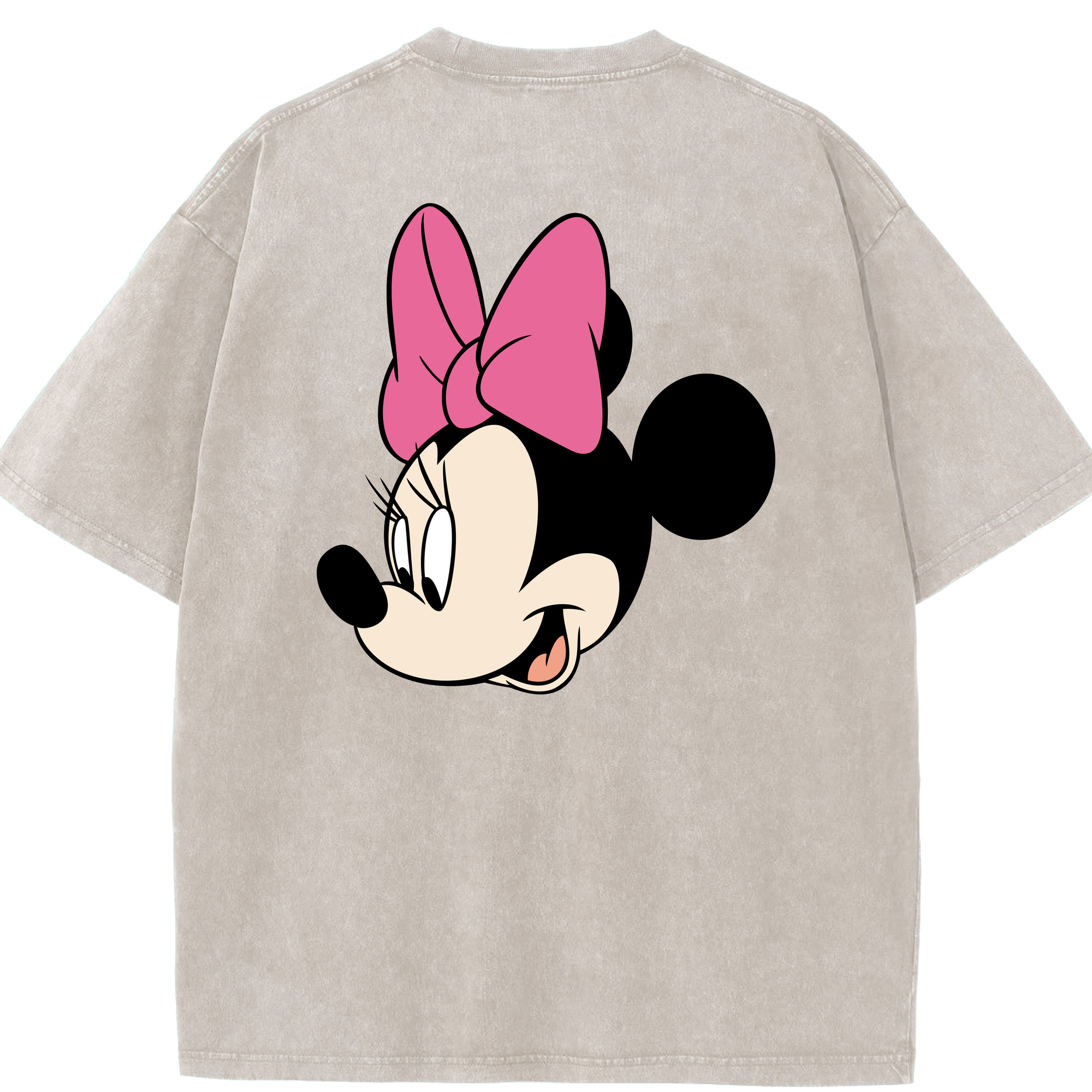 （画像用） ミッキーマウス Mickey Mouse 綿100% ヴィンテージ風 半袖Tシャツ（背面プリント）