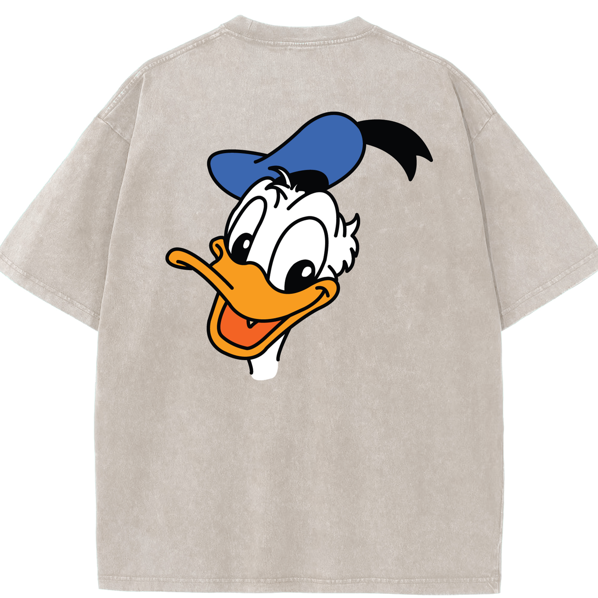（画像用） ミッキーマウス Mickey Mouse 綿100% ヴィンテージ風 半袖Tシャツ（背面プリント）