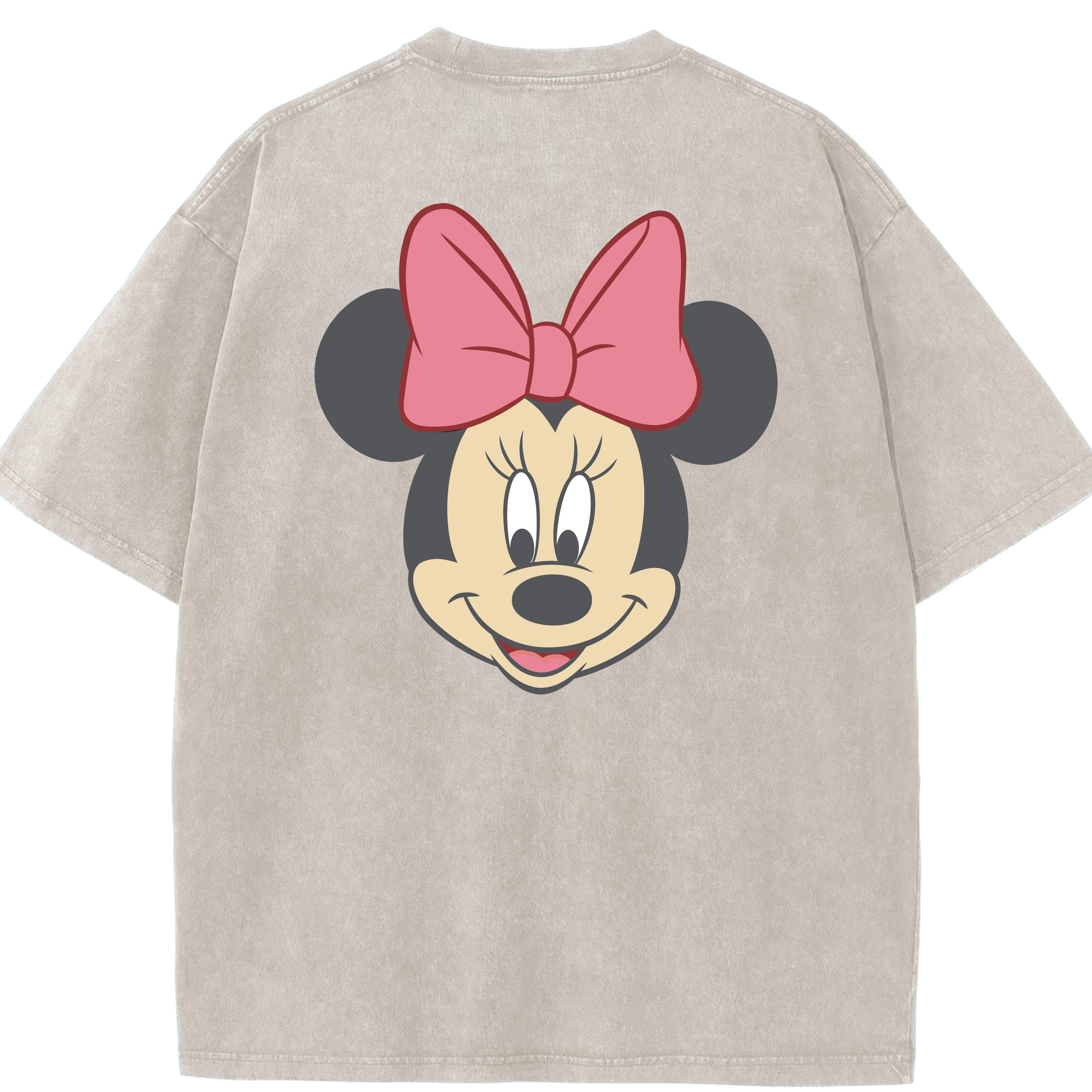 （画像用） ミッキーマウス Mickey Mouse 綿100% ヴィンテージ風 半袖Tシャツ（背面プリント）