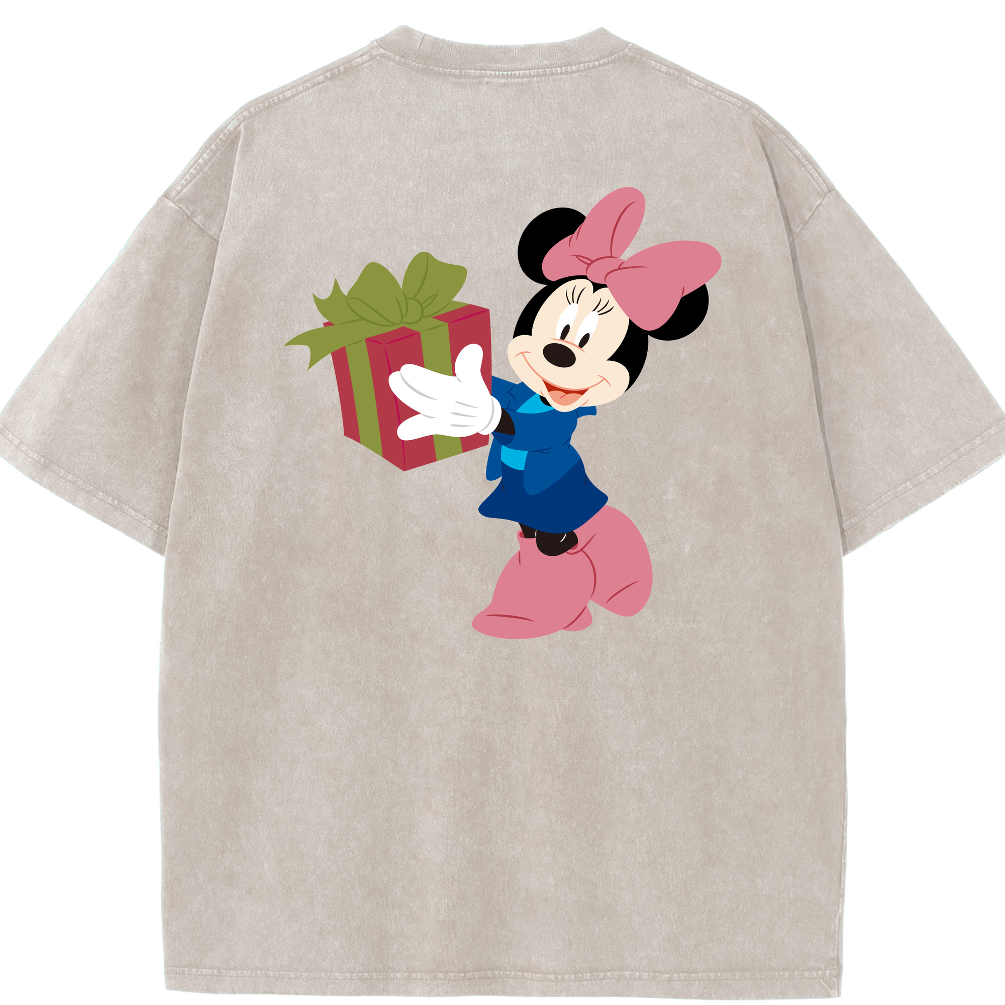 （画像用） ミッキーマウス Mickey Mouse 綿100% ヴィンテージ風 半袖Tシャツ（背面プリント）
