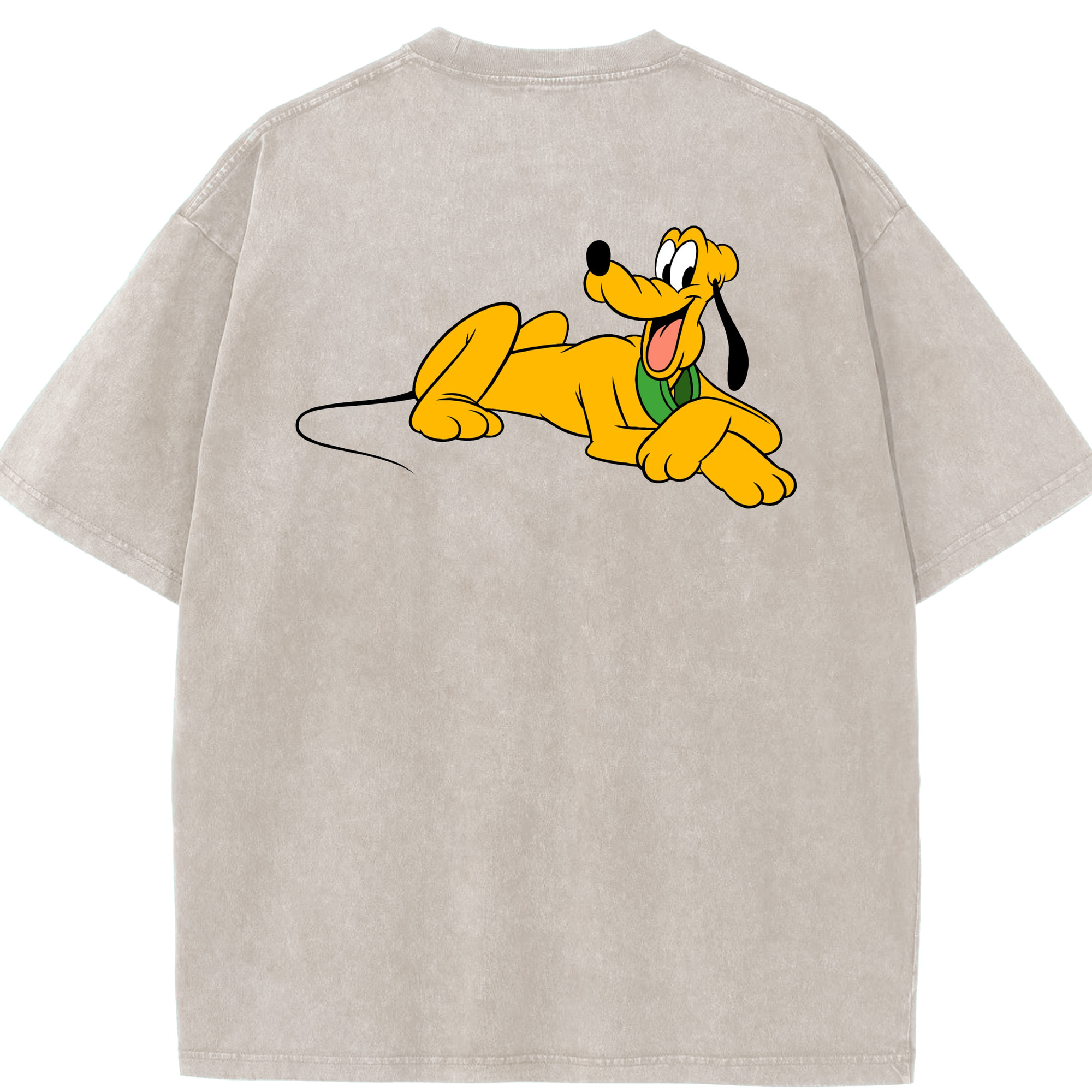 （画像用） ミッキーマウス Mickey Mouse 綿100% ヴィンテージ風 半袖Tシャツ（背面プリント）