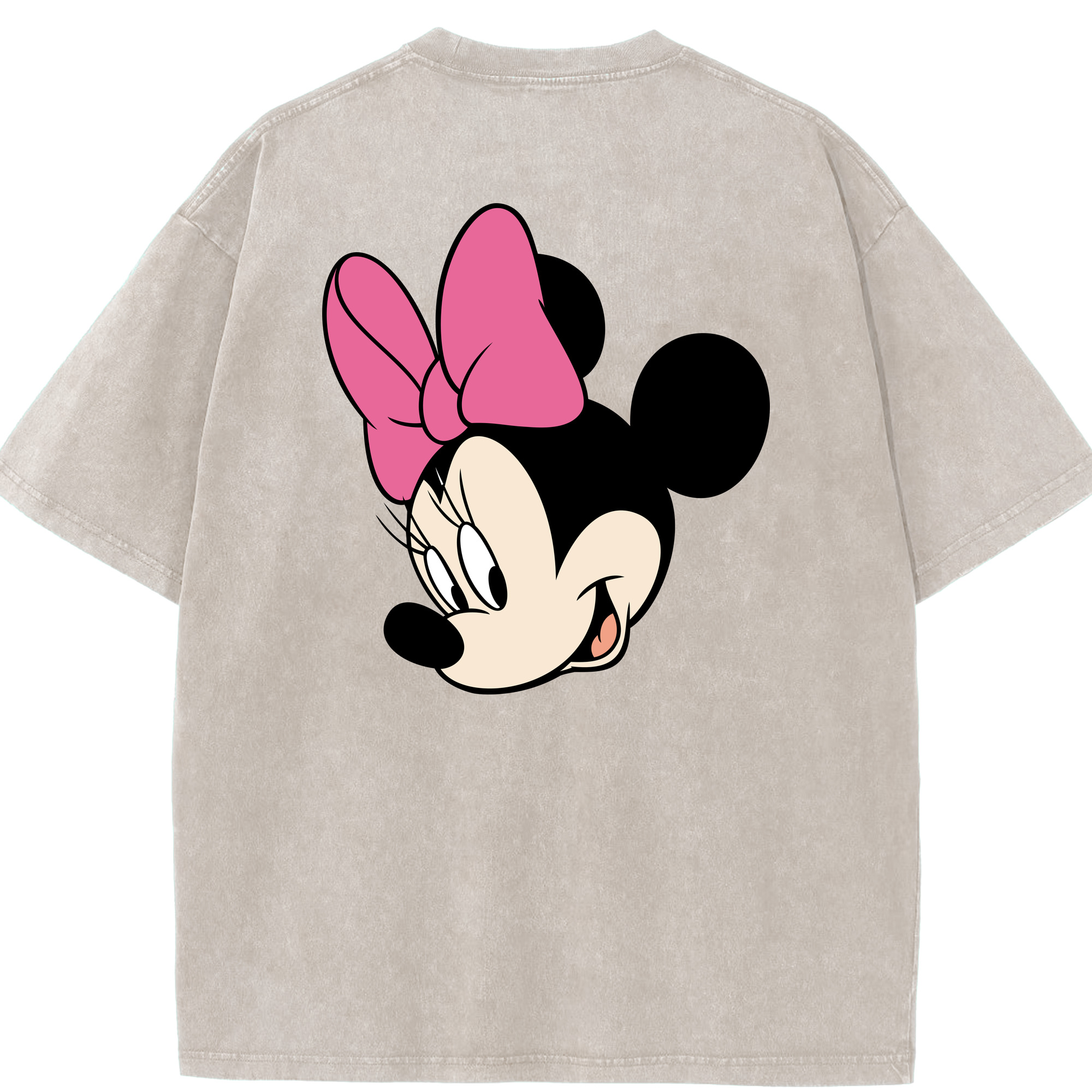 （画像用） ミッキーマウス Mickey Mouse 綿100% ヴィンテージ風 半袖Tシャツ（背面プリント）