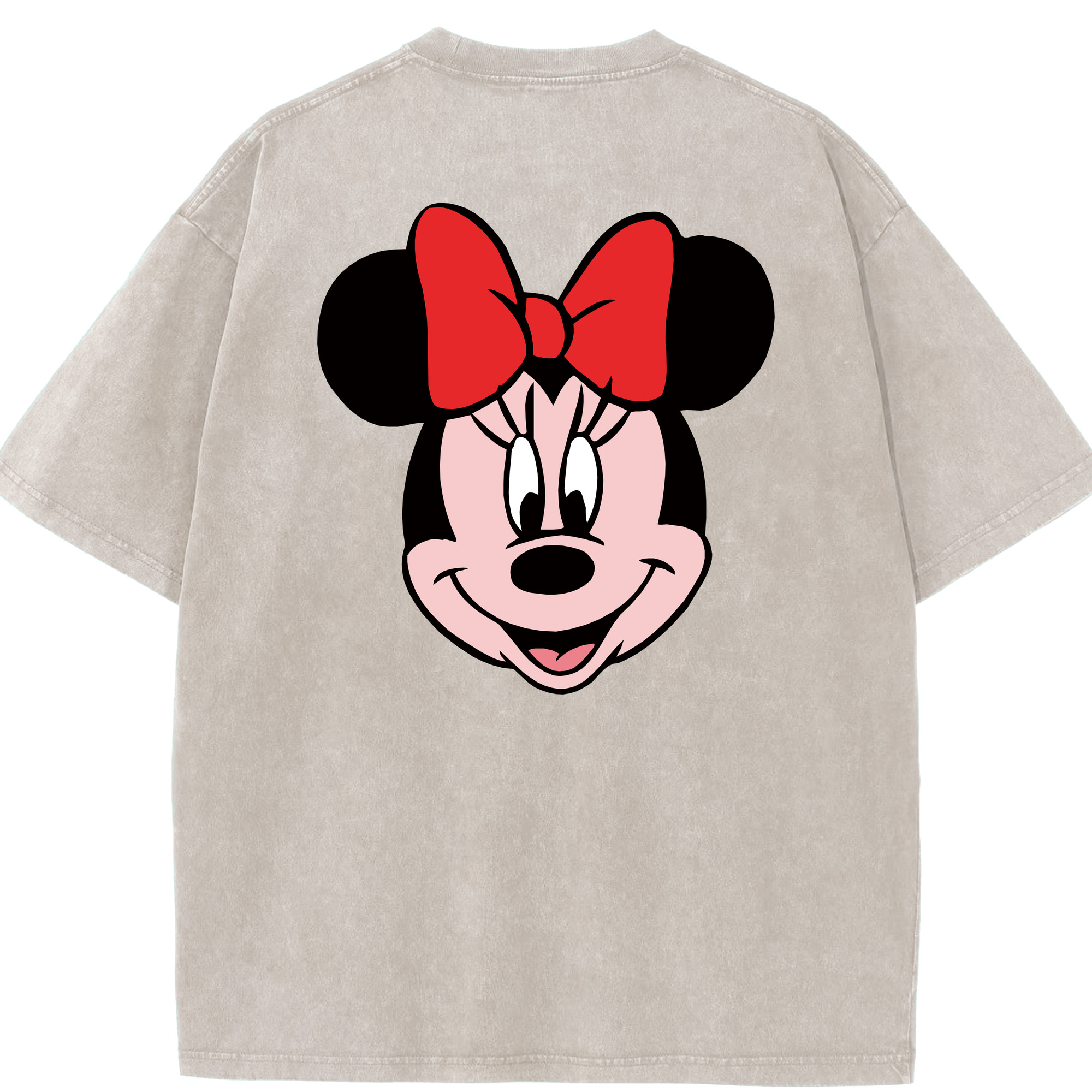 ミッキーマウス Mickey Mouse 綿100% ヴィンテージ風 半袖Tシャツ（背面プリント）
