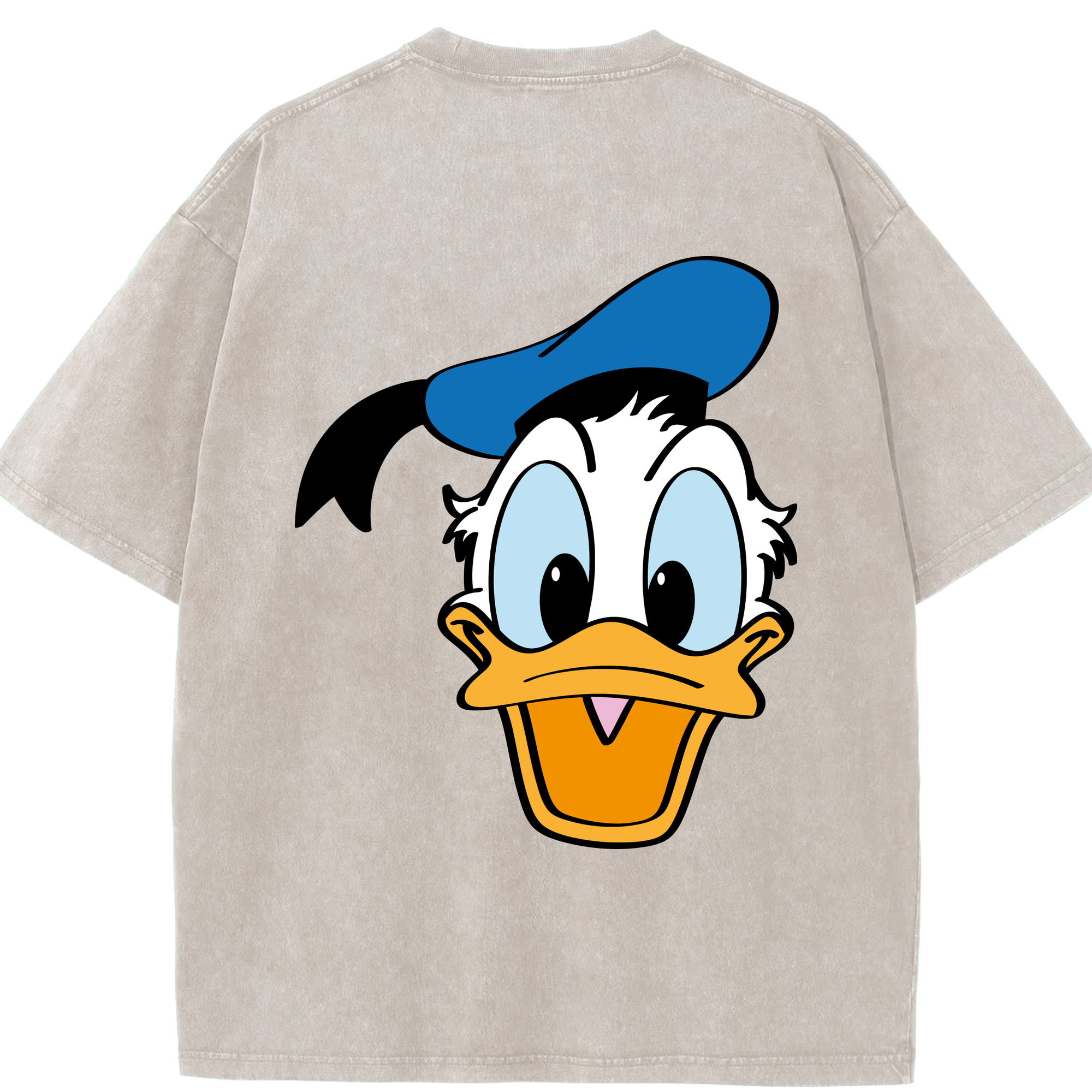 （画像用） ミッキーマウス Mickey Mouse 綿100% ヴィンテージ風 半袖Tシャツ（背面プリント）