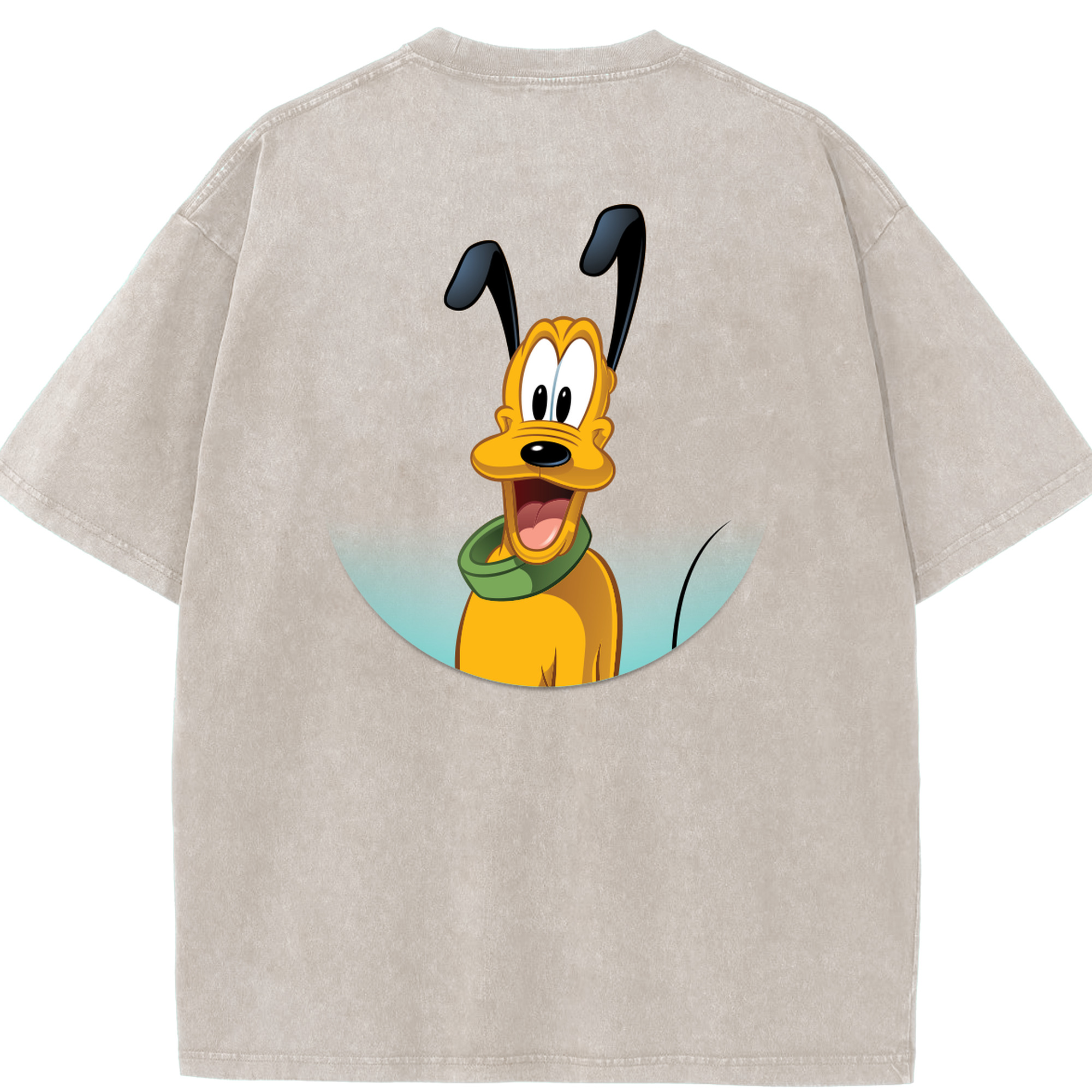 （画像用） ミッキーマウス Mickey Mouse 綿100% ヴィンテージ風 半袖Tシャツ（背面プリント）