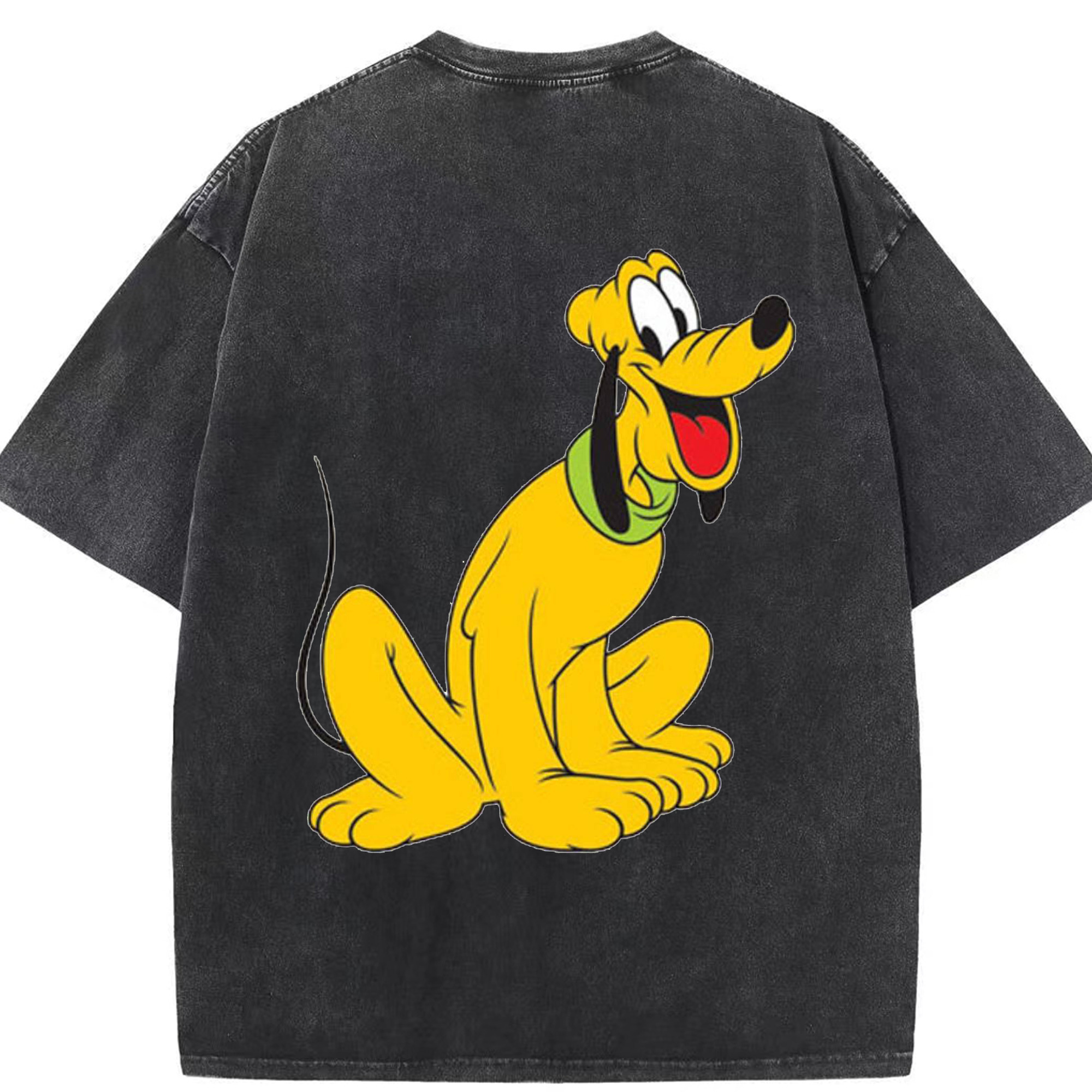 （画像用） ミッキーマウス Mickey Mouse 綿100% ヴィンテージ風 半袖Tシャツ（背面プリント）