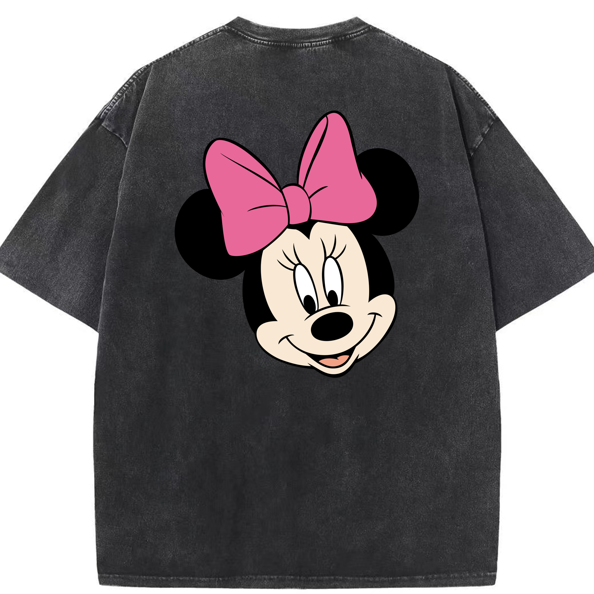 （画像用） ミッキーマウス Mickey Mouse 綿100% ヴィンテージ風 半袖Tシャツ（背面プリント）
