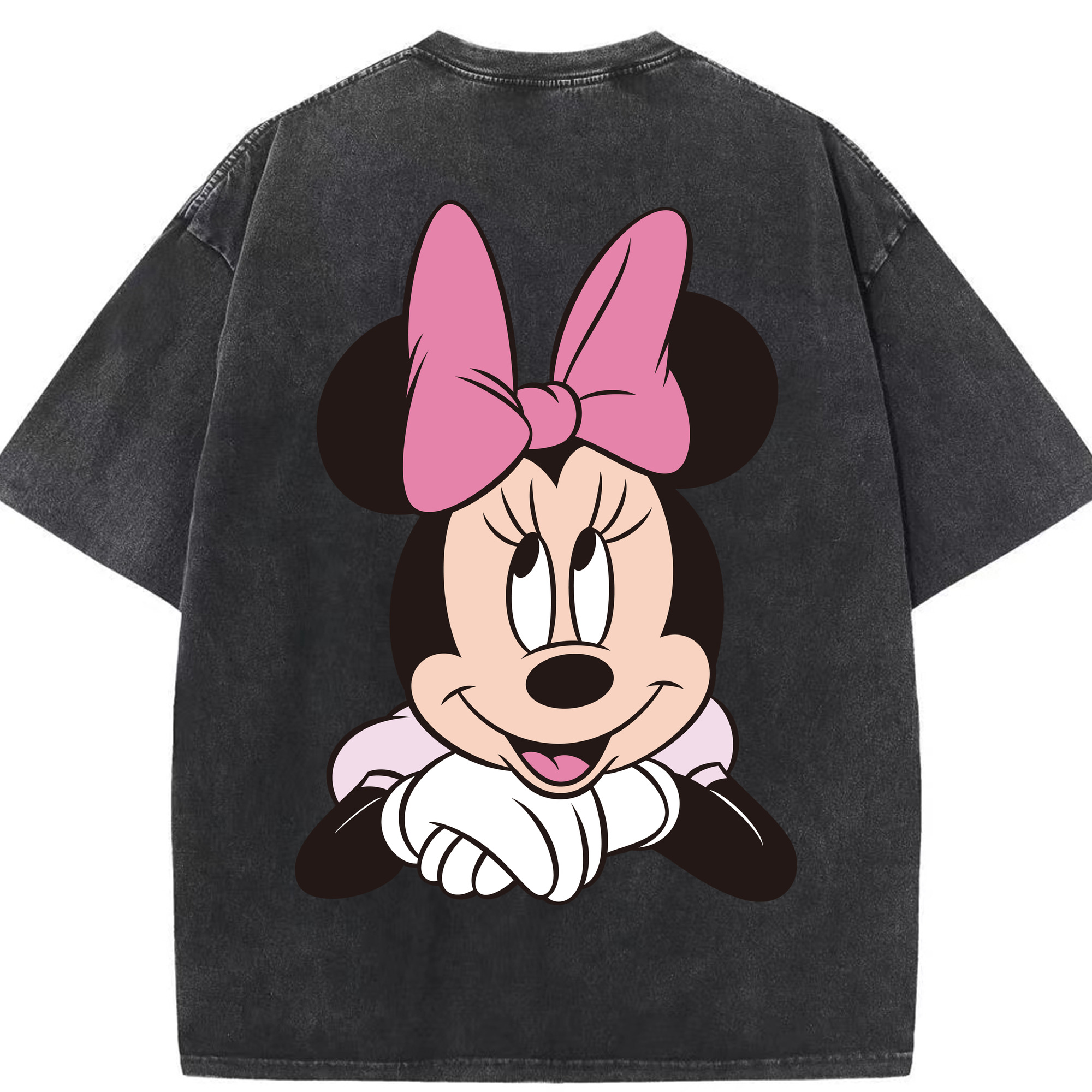 （画像用） ミッキーマウス Mickey Mouse 綿100% ヴィンテージ風 半袖Tシャツ（背面プリント）