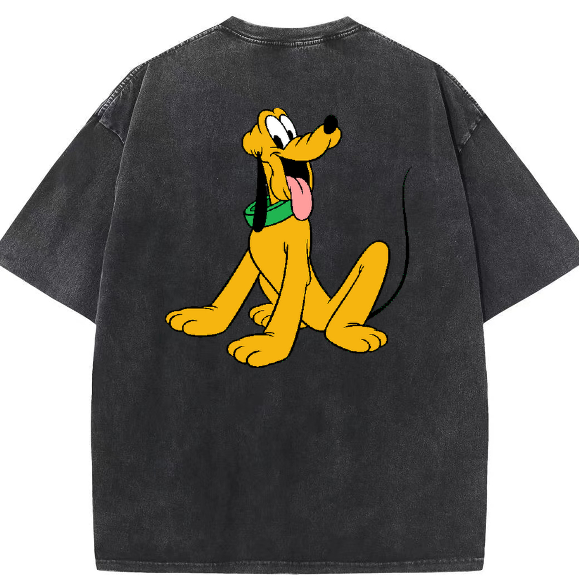 （画像用） ミッキーマウス Mickey Mouse 綿100% ヴィンテージ風 半袖Tシャツ（背面プリント）