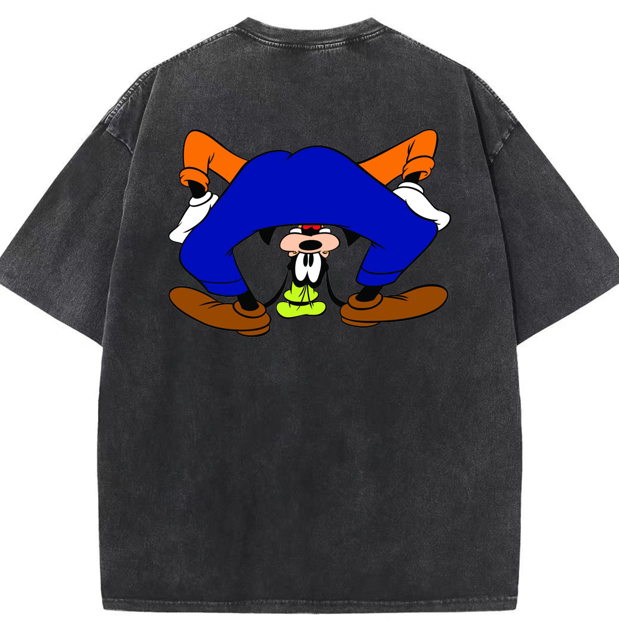 （画像用） ミッキーマウス Mickey Mouse 綿100% ヴィンテージ風 半袖Tシャツ（背面プリント）
