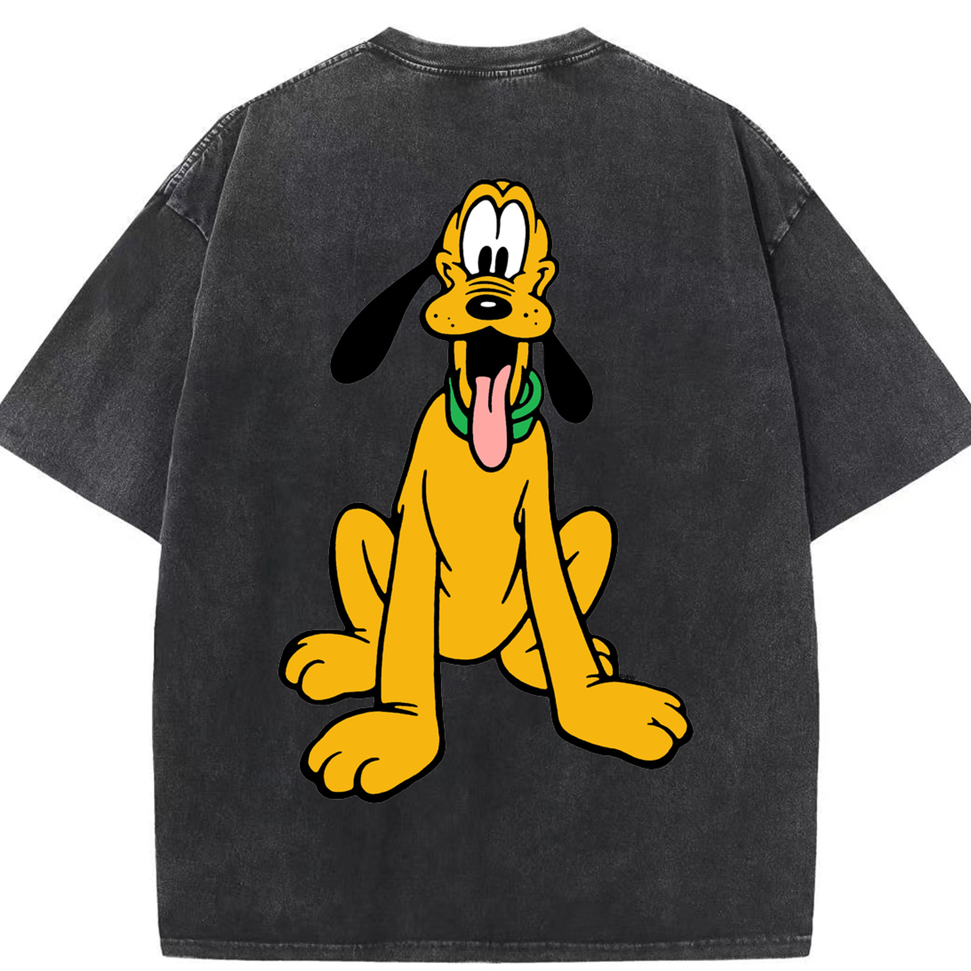 （画像用） ミッキーマウス Mickey Mouse 綿100% ヴィンテージ風 半袖Tシャツ（背面プリント）