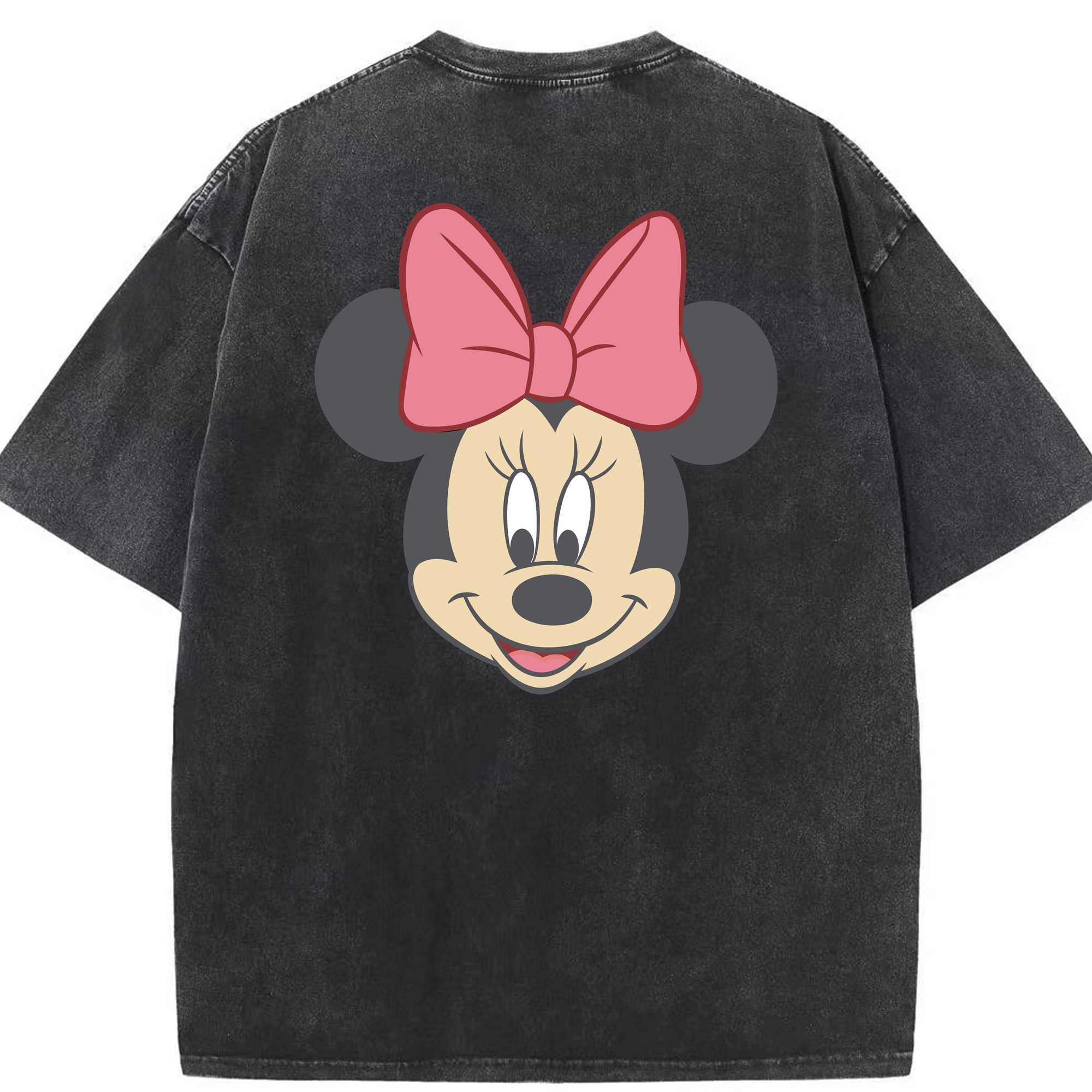 （画像用） ミッキーマウス Mickey Mouse 綿100% ヴィンテージ風 半袖Tシャツ（背面プリント）