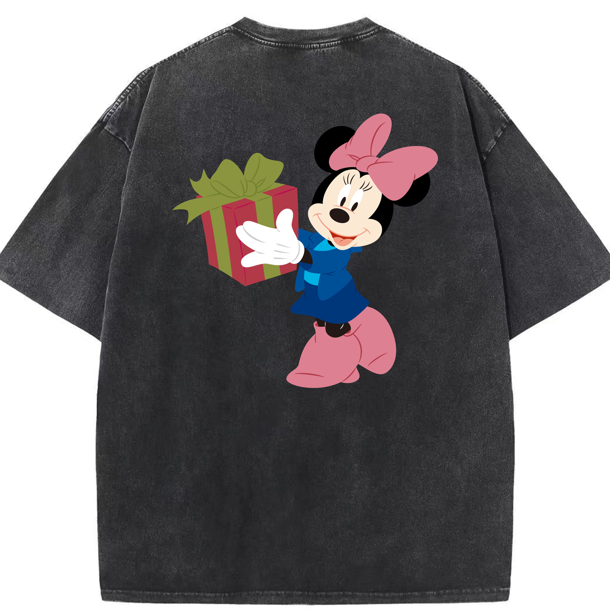 （画像用） ミッキーマウス Mickey Mouse 綿100% ヴィンテージ風 半袖Tシャツ（背面プリント）