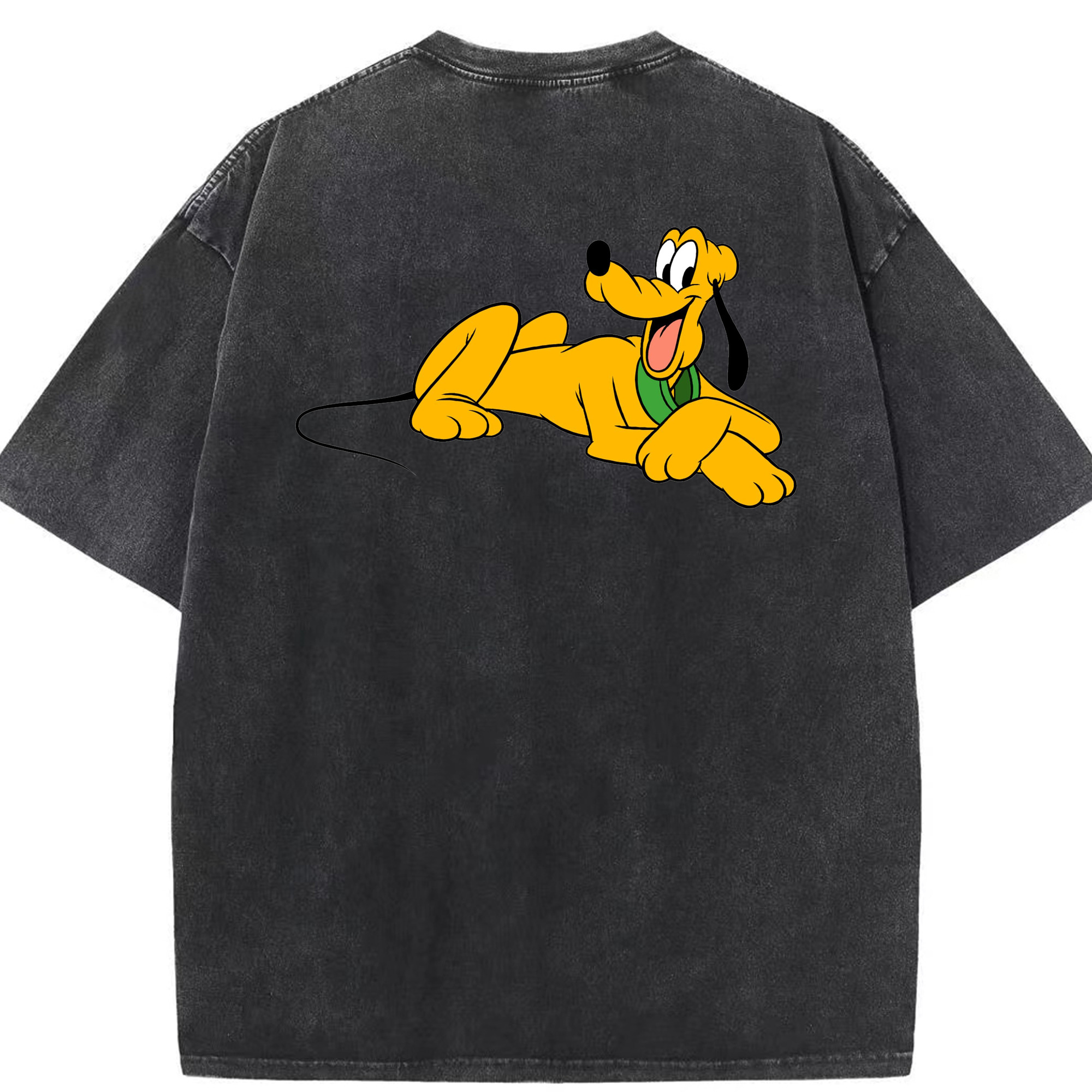 （画像用） ミッキーマウス Mickey Mouse 綿100% ヴィンテージ風 半袖Tシャツ（背面プリント）