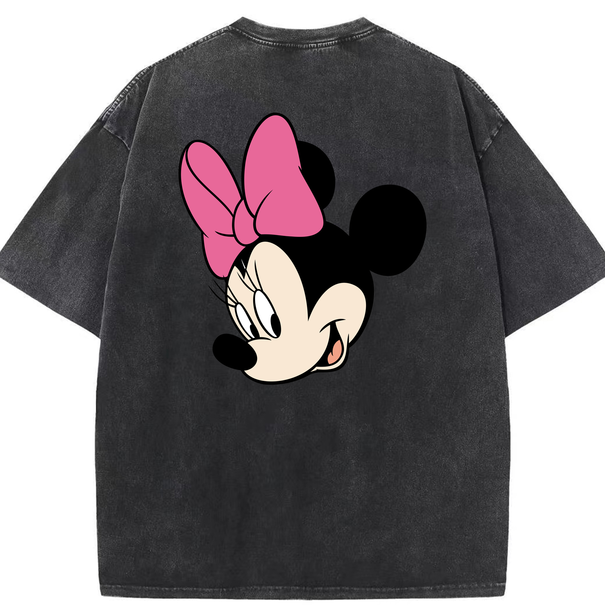 （画像用） ミッキーマウス Mickey Mouse 綿100% ヴィンテージ風 半袖Tシャツ（背面プリント）