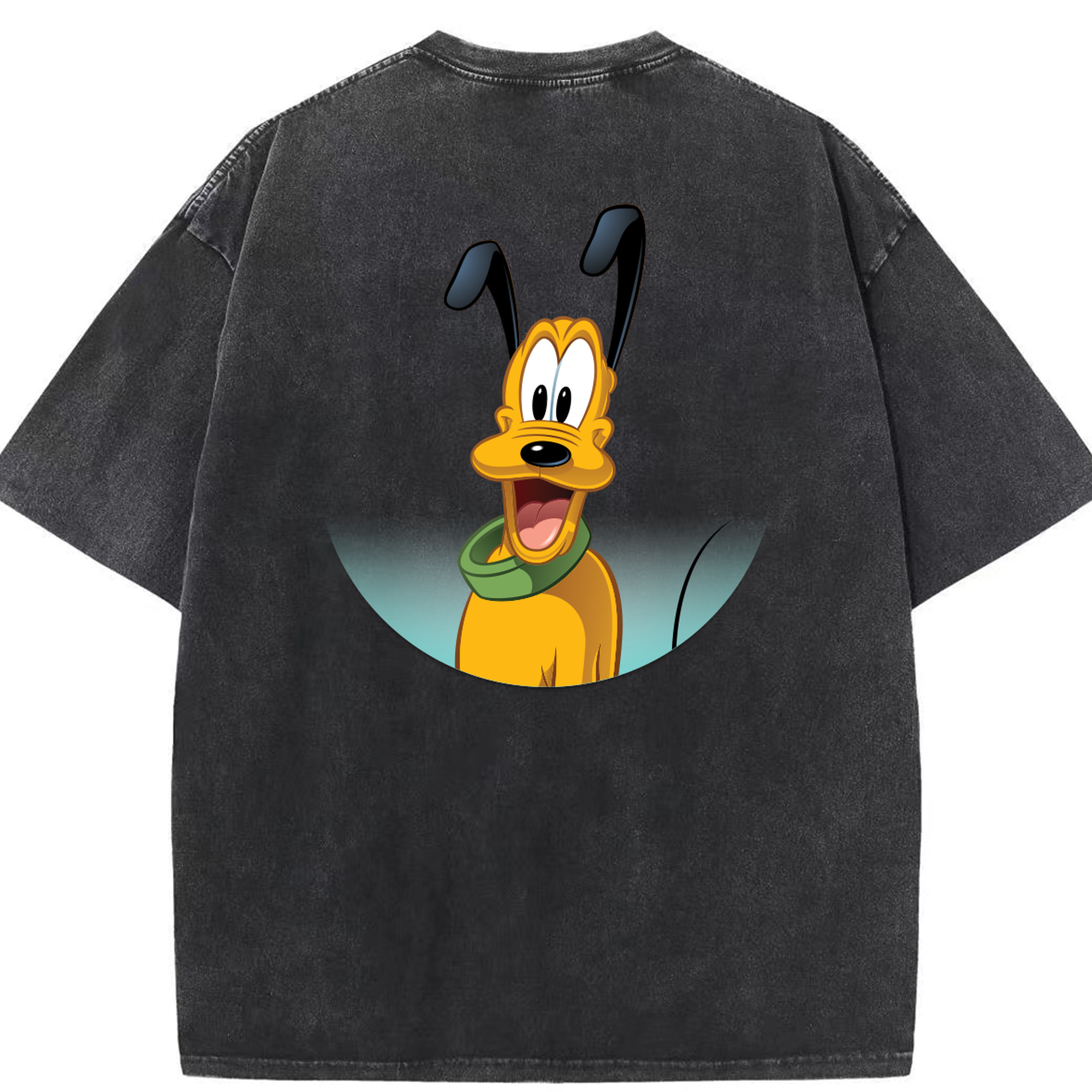 （画像用） ミッキーマウス Mickey Mouse 綿100% ヴィンテージ風 半袖Tシャツ（背面プリント）