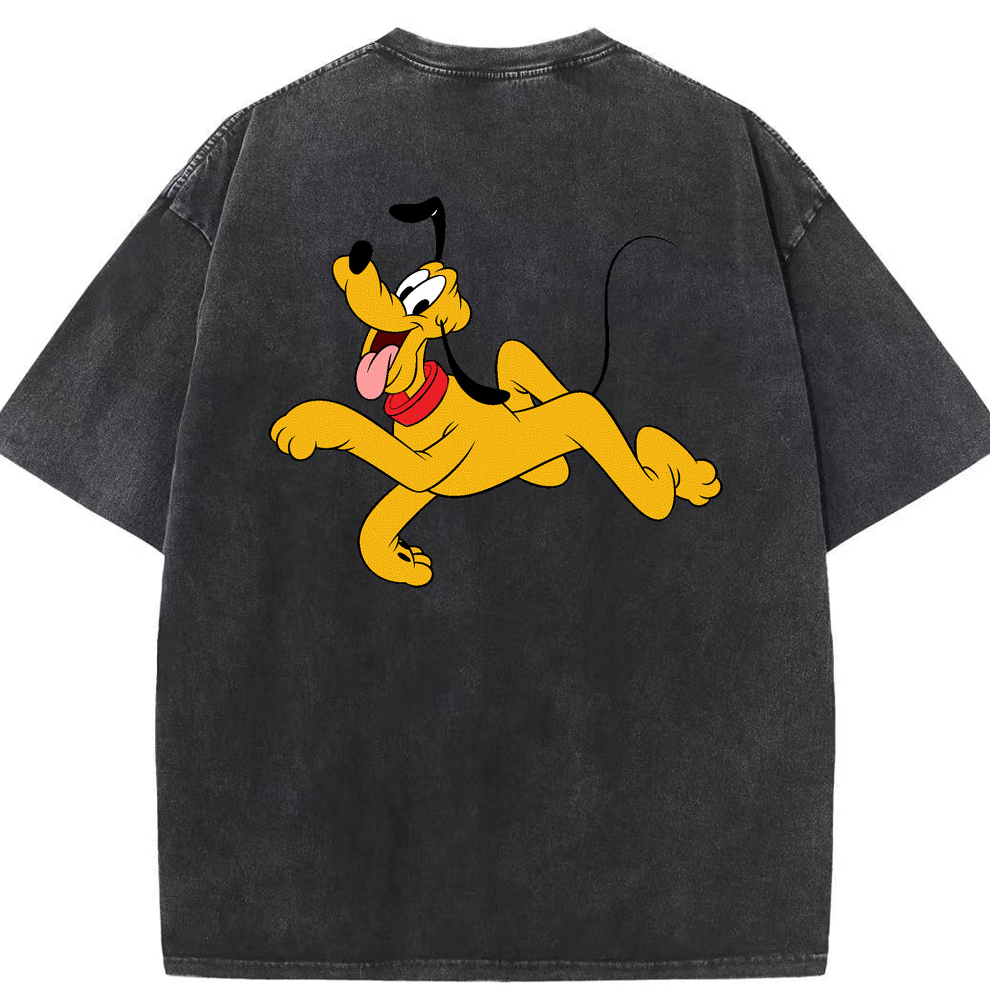 （画像用） ミッキーマウス Mickey Mouse 綿100% ヴィンテージ風 半袖Tシャツ（背面プリント）