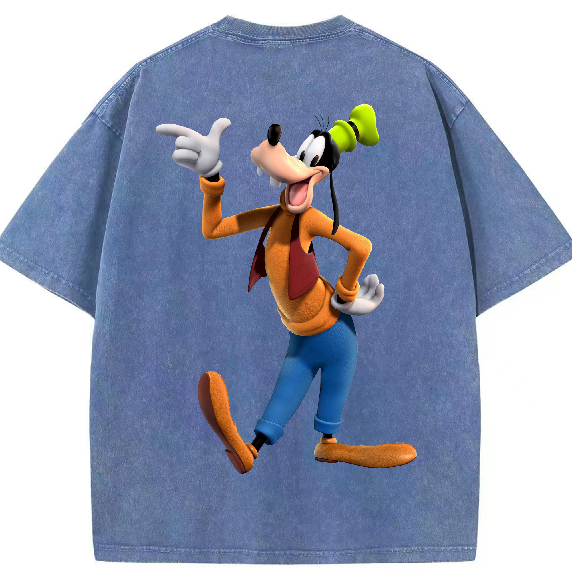 （画像用） ミッキーマウス Mickey Mouse 綿100% ヴィンテージ風 半袖Tシャツ（背面プリント）