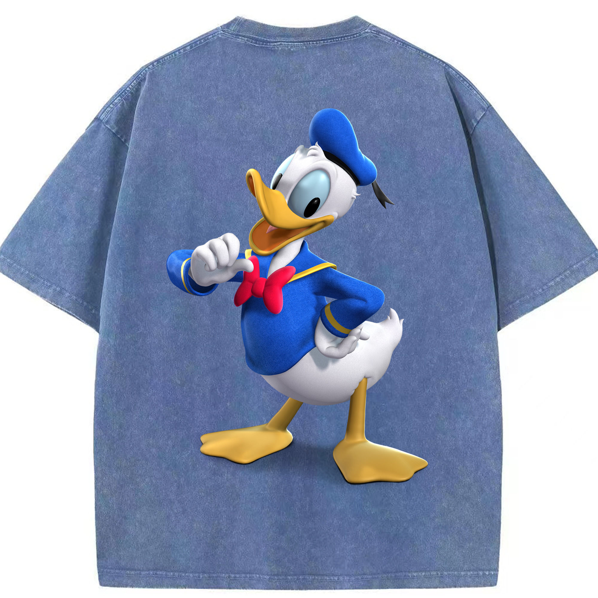 （画像用） ミッキーマウス Mickey Mouse 綿100% ヴィンテージ風 半袖Tシャツ（背面プリント）