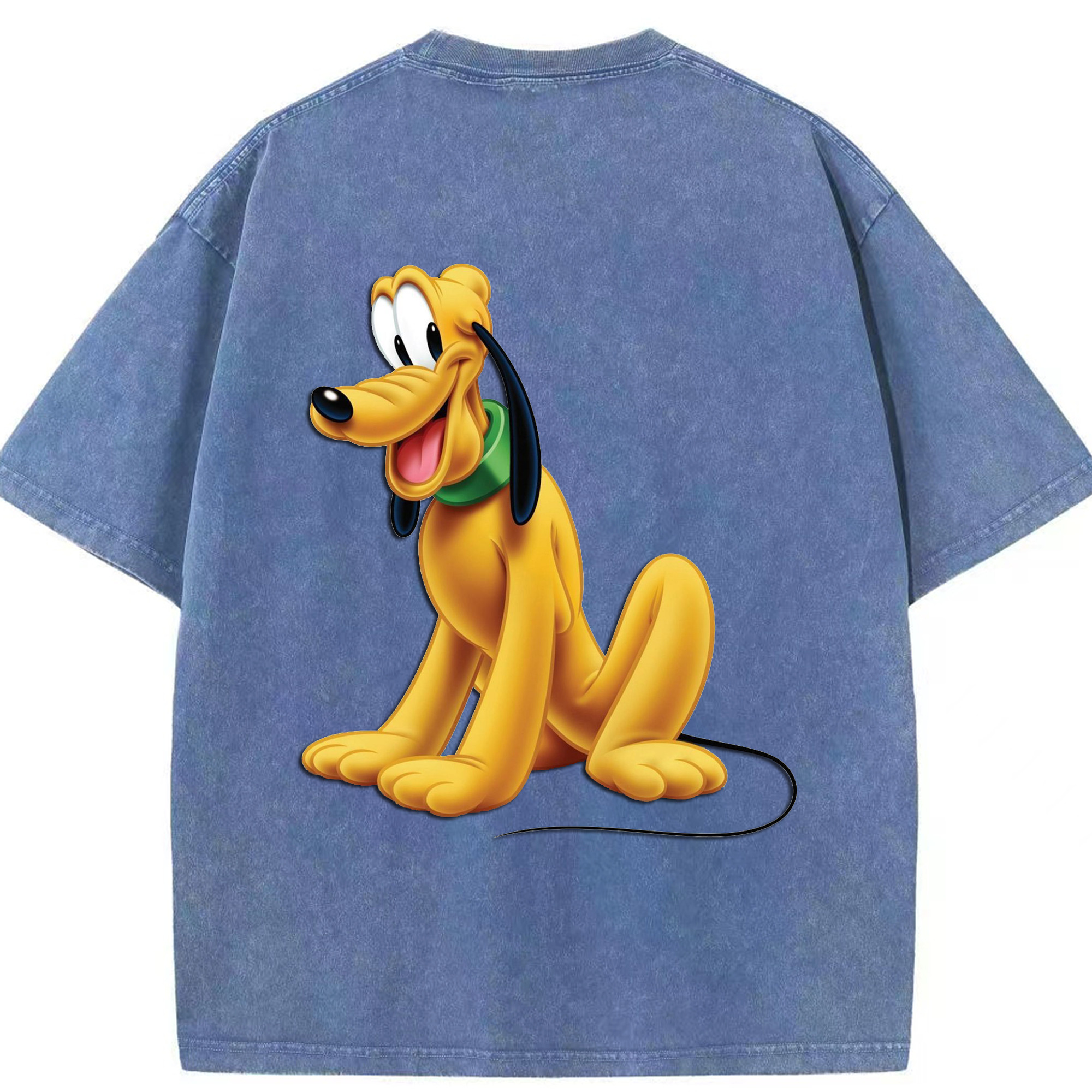 （画像用） ミッキーマウス Mickey Mouse 綿100% ヴィンテージ風 半袖Tシャツ（背面プリント）