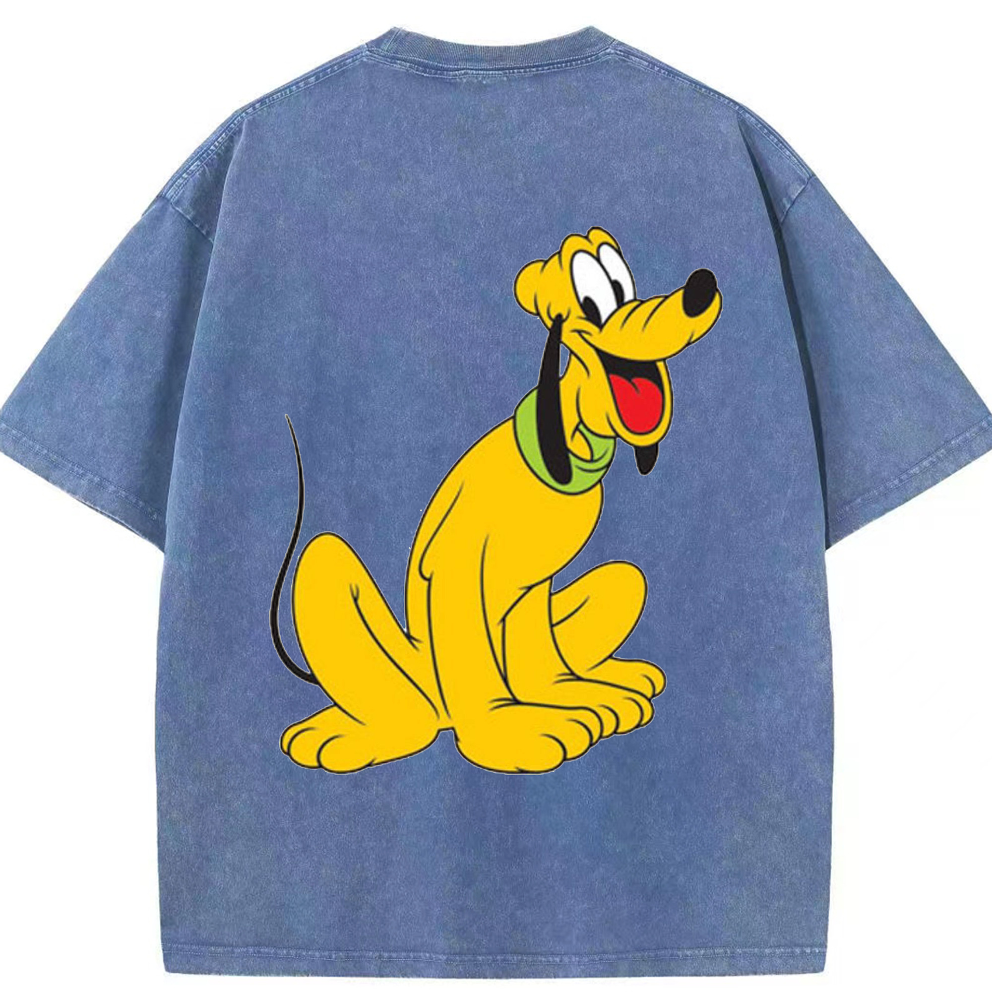 （画像用） ミッキーマウス Mickey Mouse 綿100% ヴィンテージ風 半袖Tシャツ（背面プリント）