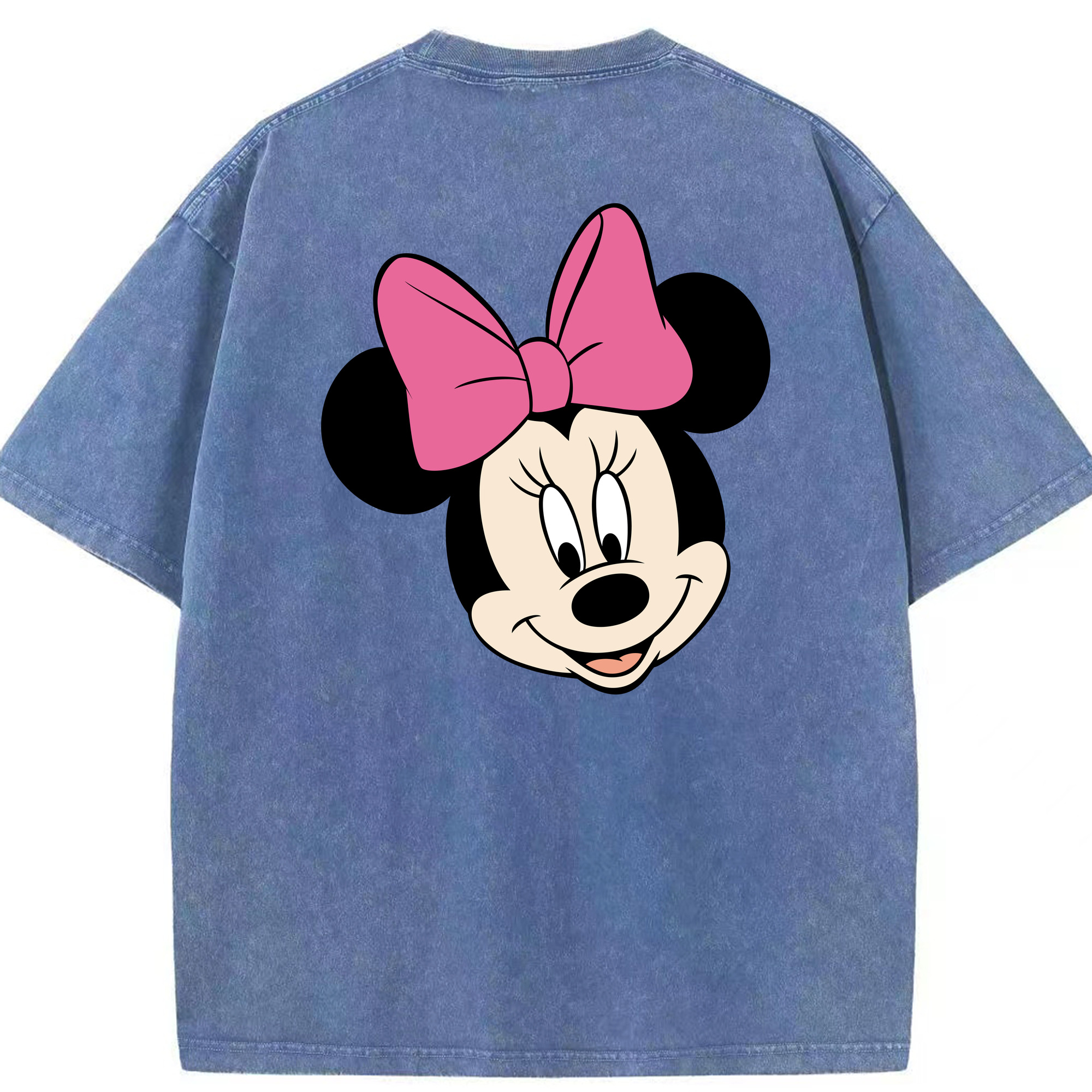 （画像用） ミッキーマウス Mickey Mouse 綿100% ヴィンテージ風 半袖Tシャツ（背面プリント）