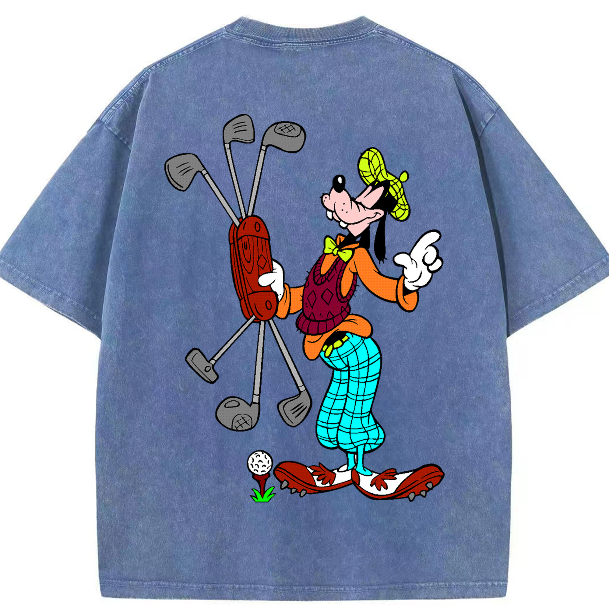 （画像用） ミッキーマウス Mickey Mouse 綿100% ヴィンテージ風 半袖Tシャツ（背面プリント）