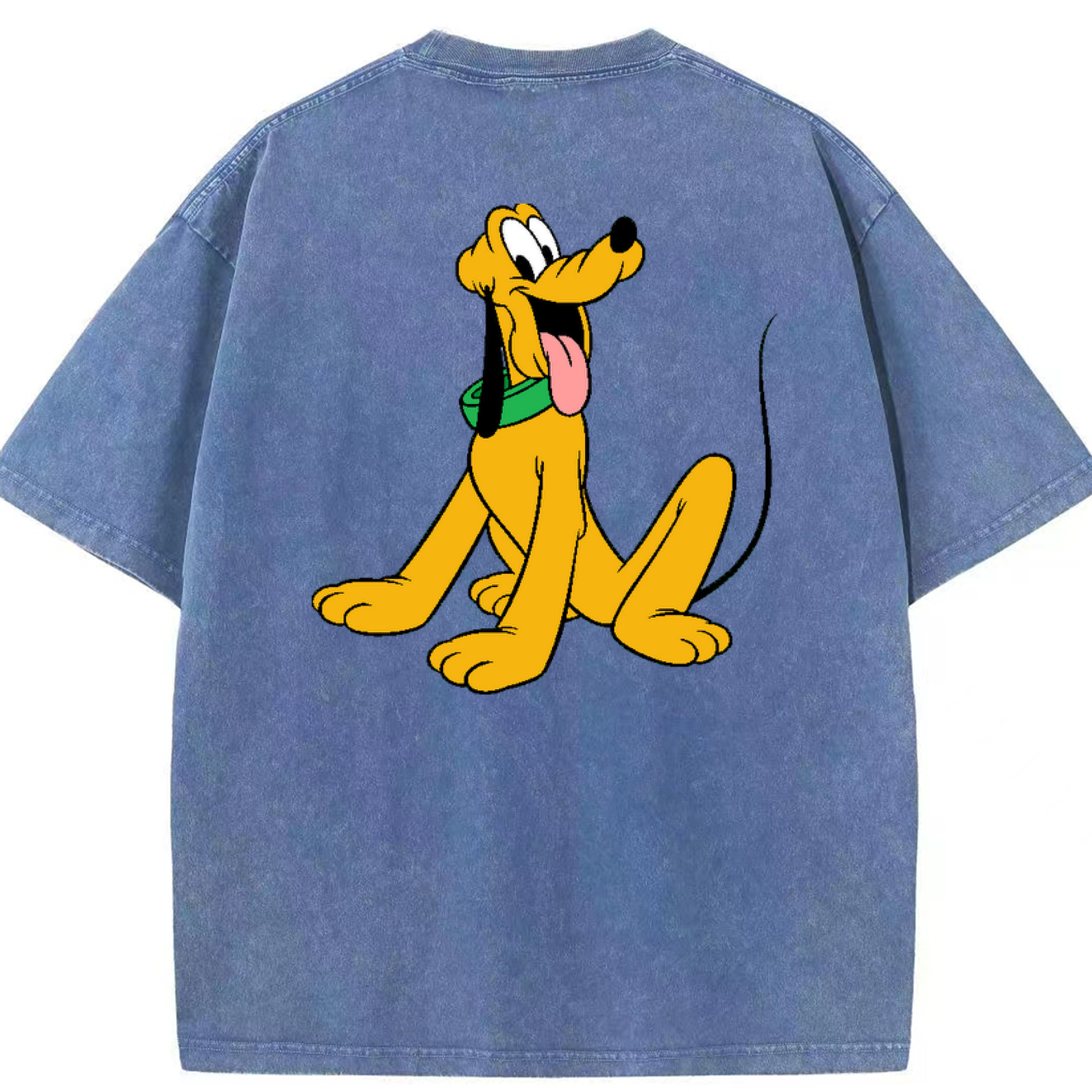 （画像用） ミッキーマウス Mickey Mouse 綿100% ヴィンテージ風 半袖Tシャツ（背面プリント）