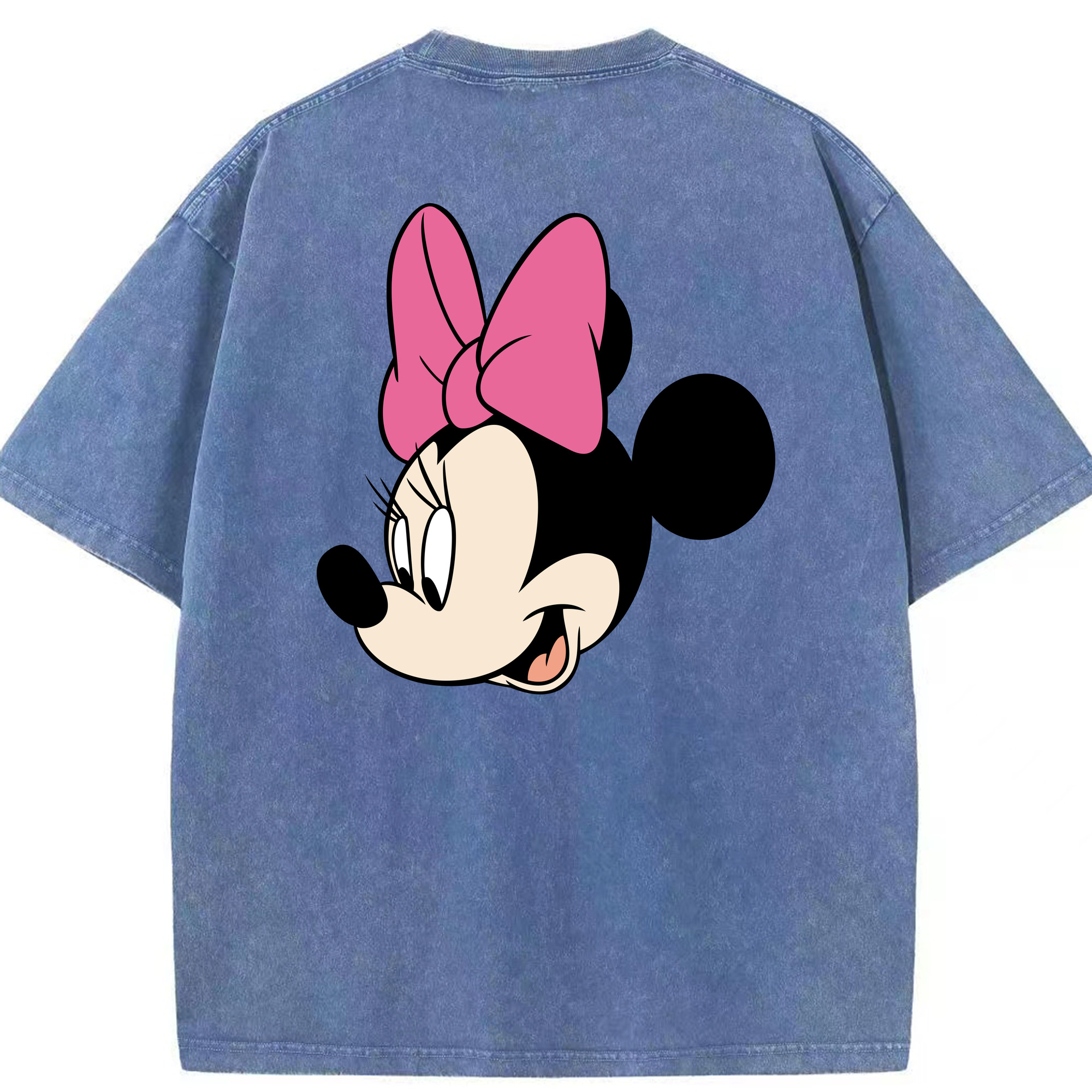 （画像用） ミッキーマウス Mickey Mouse 綿100% ヴィンテージ風 半袖Tシャツ（背面プリント）