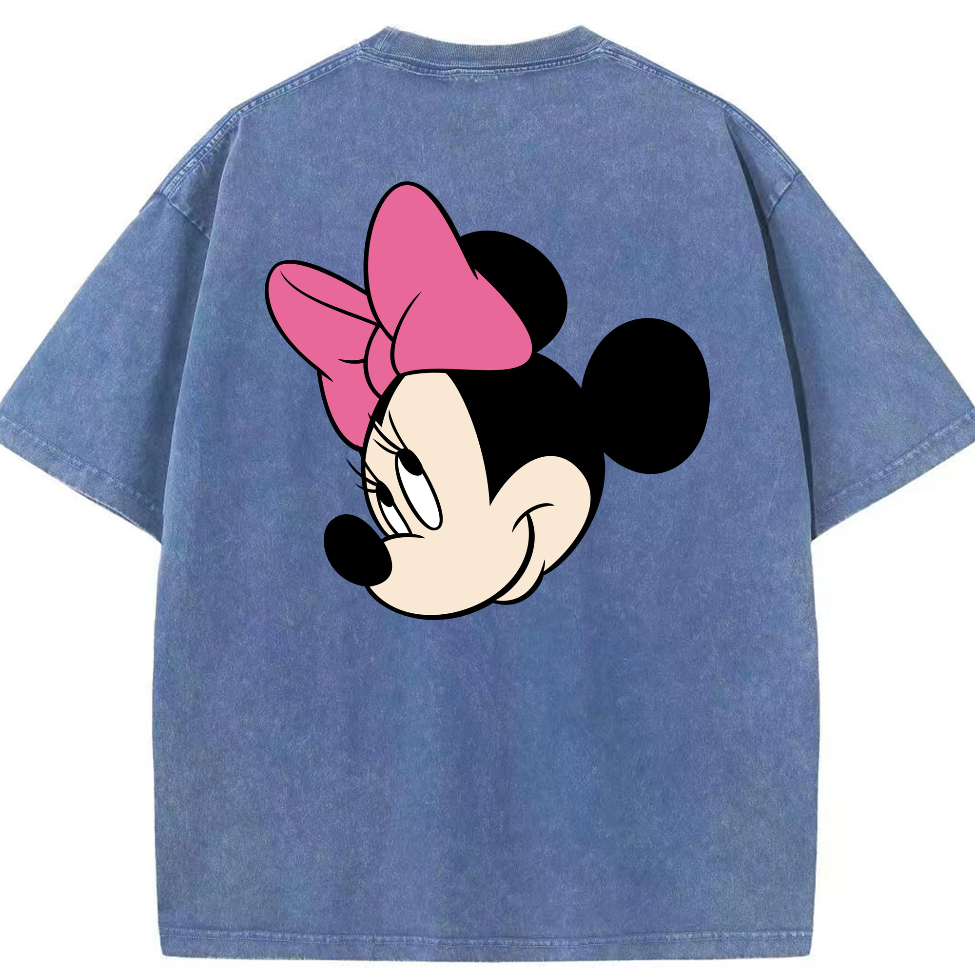 （画像用） ミッキーマウス Mickey Mouse 綿100% ヴィンテージ風 半袖Tシャツ（背面プリント）