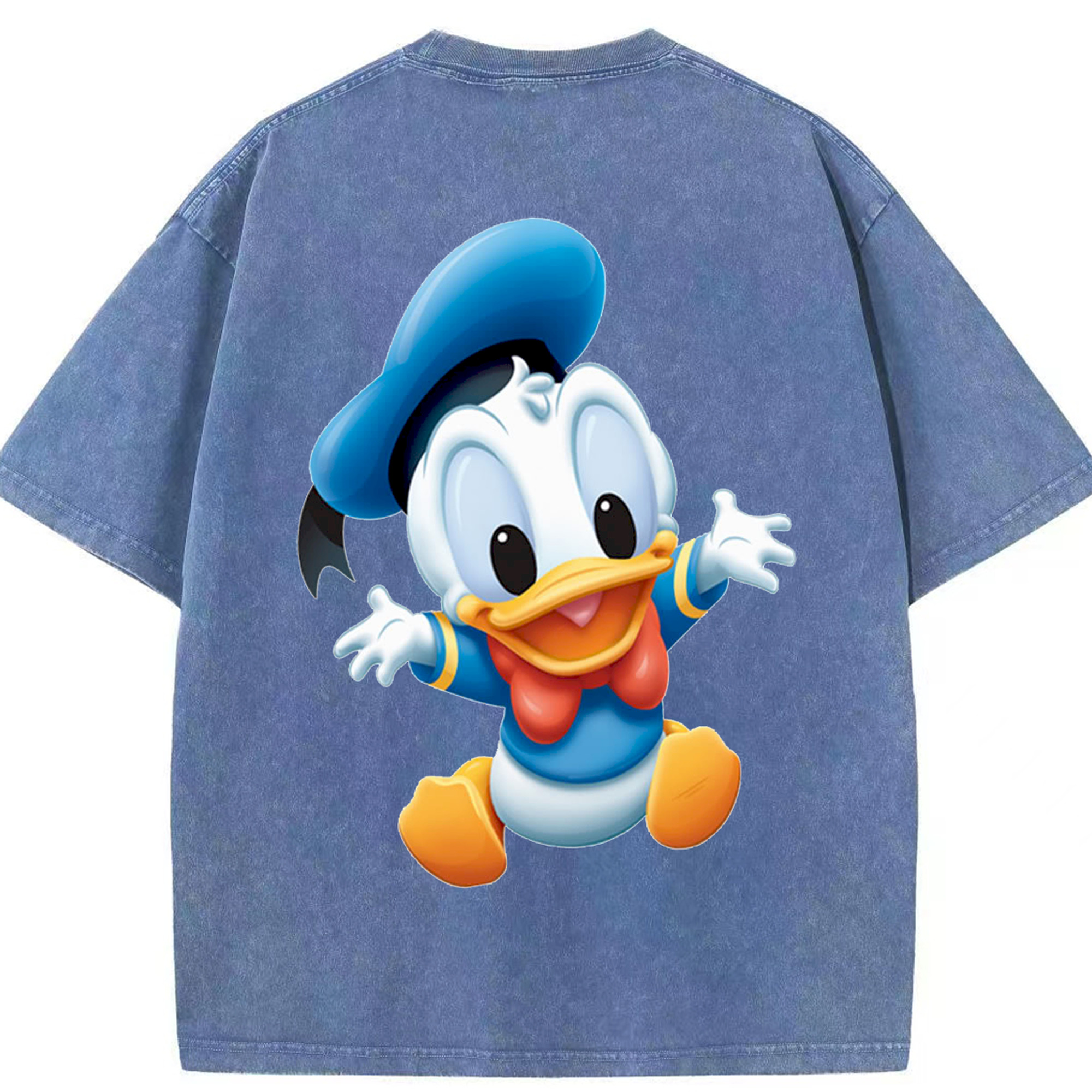 （画像用） ミッキーマウス Mickey Mouse 綿100% ヴィンテージ風 半袖Tシャツ（背面プリント）