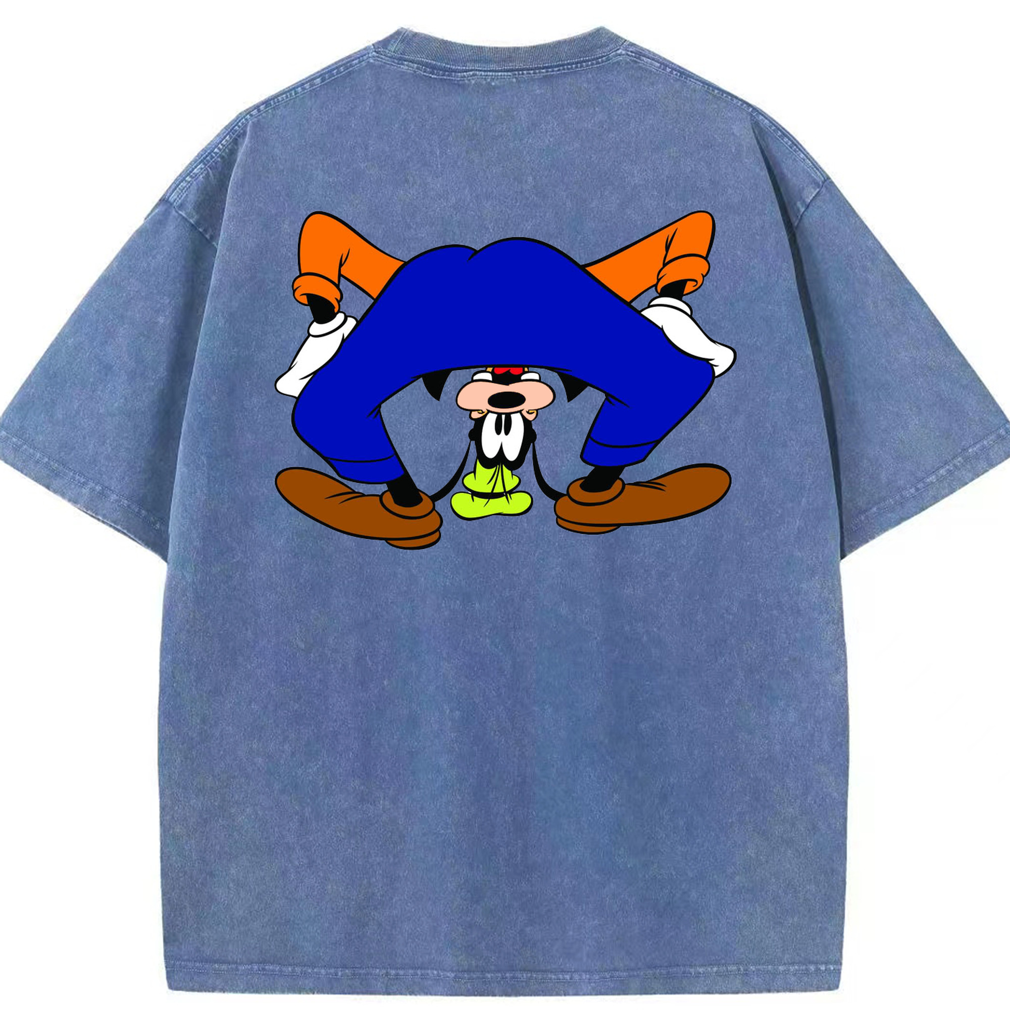 （画像用） ミッキーマウス Mickey Mouse 綿100% ヴィンテージ風 半袖Tシャツ（背面プリント）