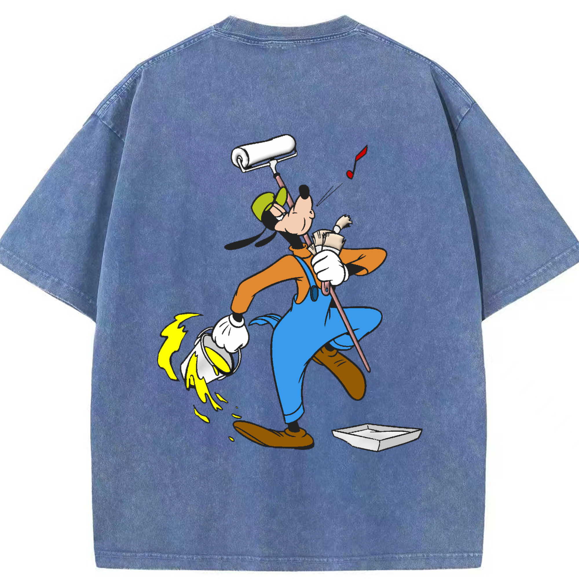 （画像用） ミッキーマウス Mickey Mouse 綿100% ヴィンテージ風 半袖Tシャツ（背面プリント）