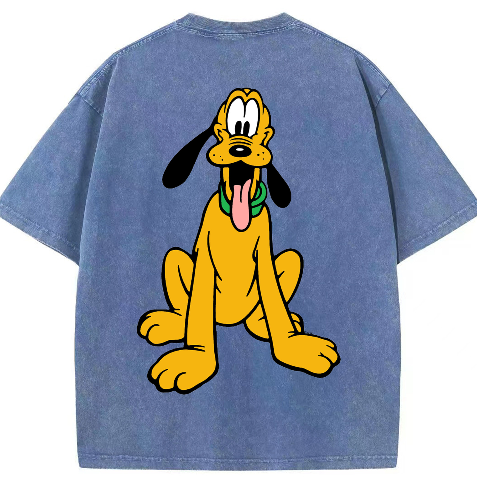 （画像用） ミッキーマウス Mickey Mouse 綿100% ヴィンテージ風 半袖Tシャツ（背面プリント）