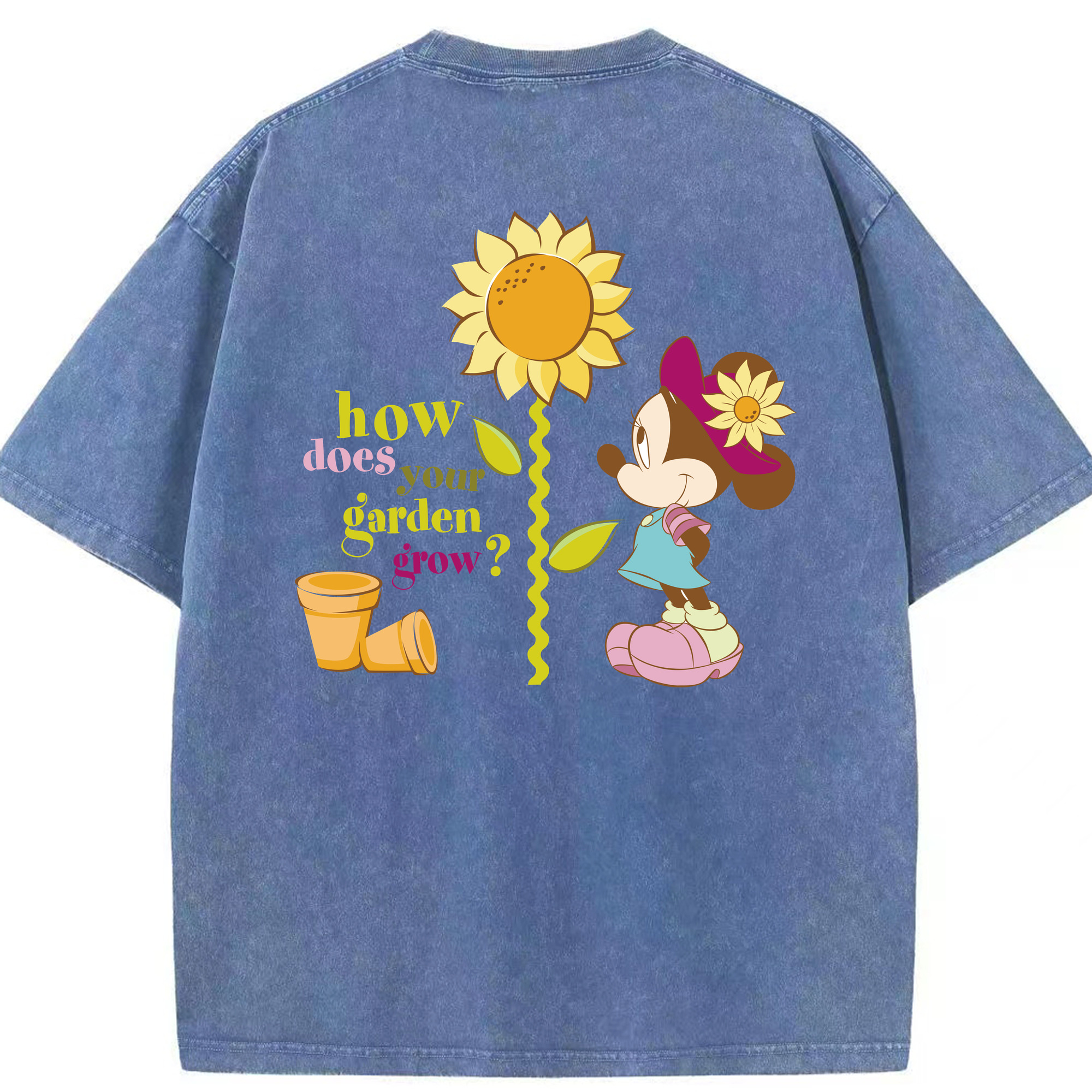 （画像用） ミッキーマウス Mickey Mouse 綿100% ヴィンテージ風 半袖Tシャツ（背面プリント）