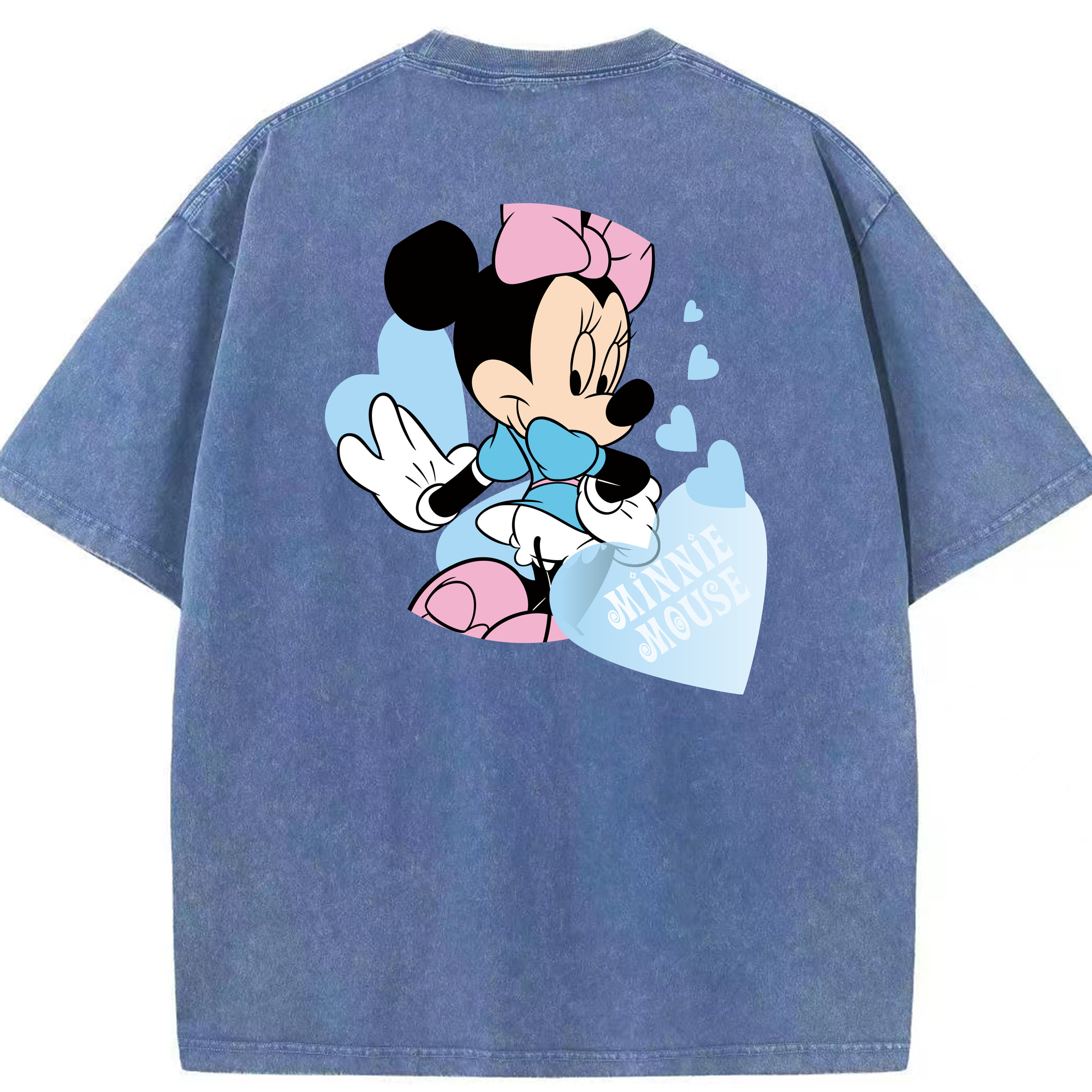 （画像用） ミッキーマウス Mickey Mouse 綿100% ヴィンテージ風 半袖Tシャツ（背面プリント）
