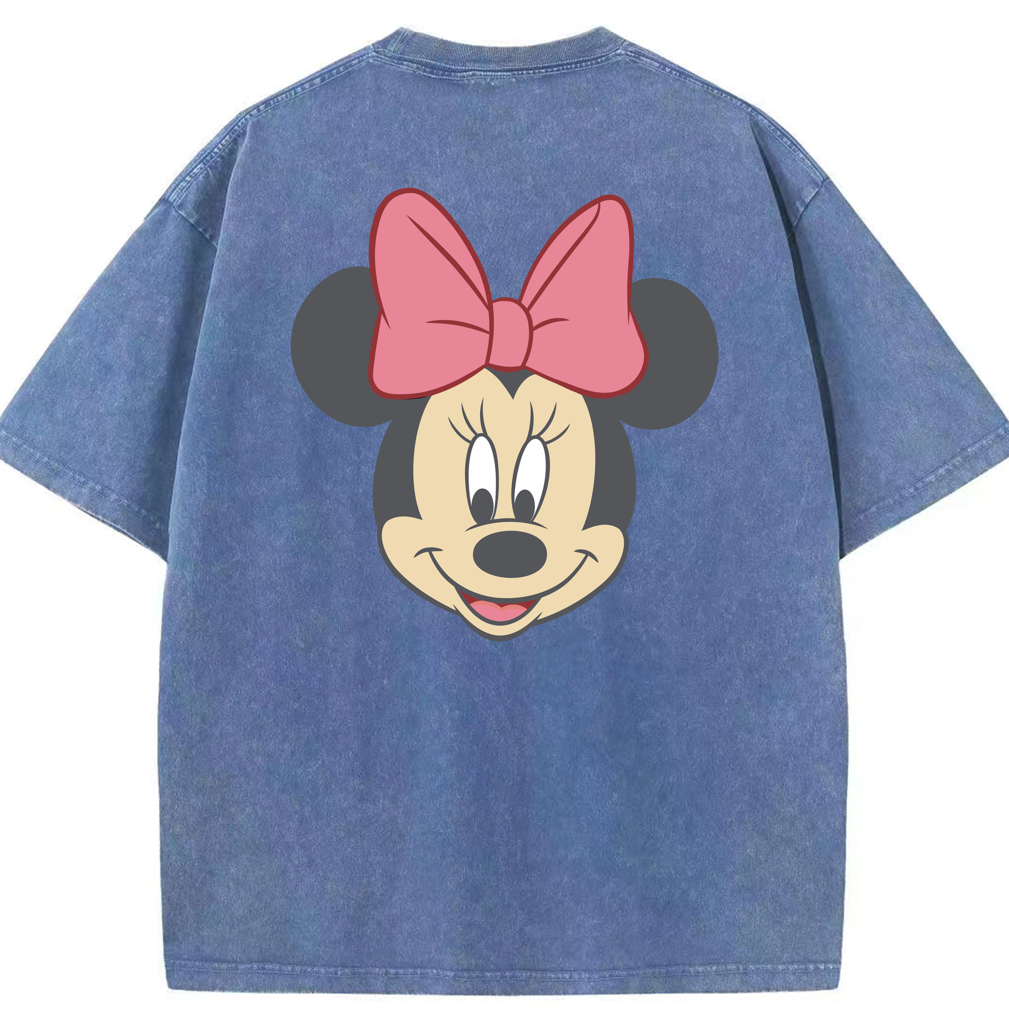 （画像用） ミッキーマウス Mickey Mouse 綿100% ヴィンテージ風 半袖Tシャツ（背面プリント）