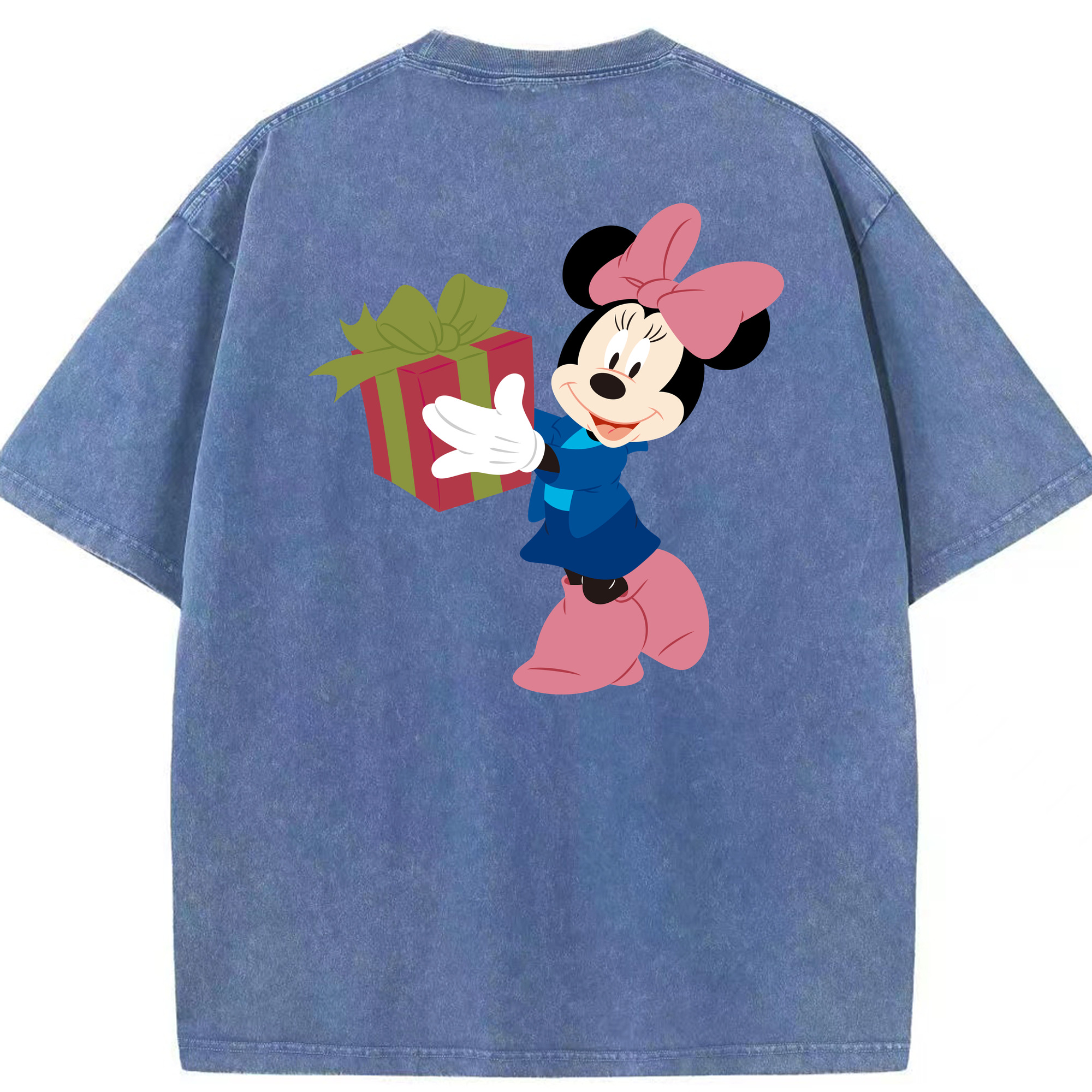 （画像用） ミッキーマウス Mickey Mouse 綿100% ヴィンテージ風 半袖Tシャツ（背面プリント）