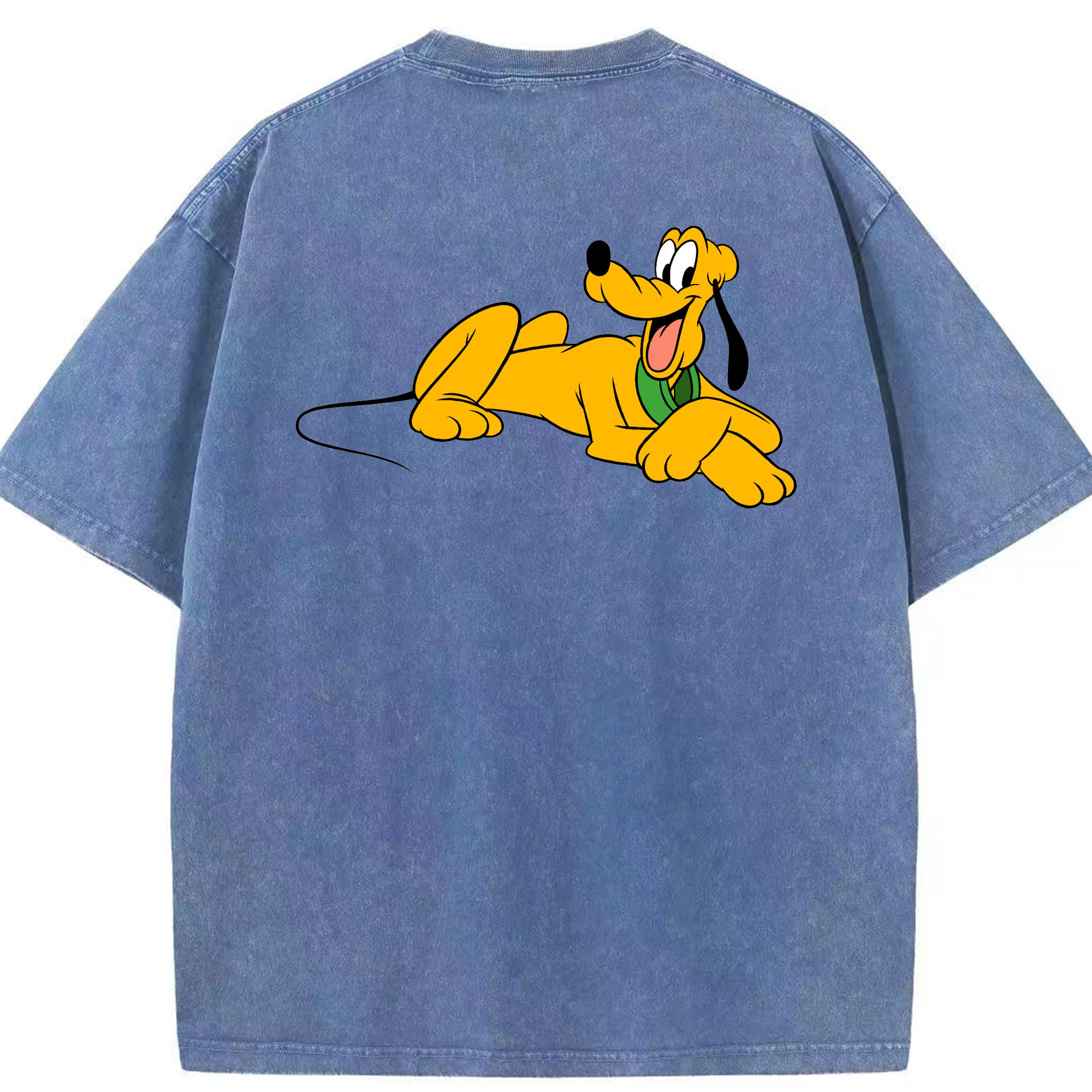 （画像用） ミッキーマウス Mickey Mouse 綿100% ヴィンテージ風 半袖Tシャツ（背面プリント）