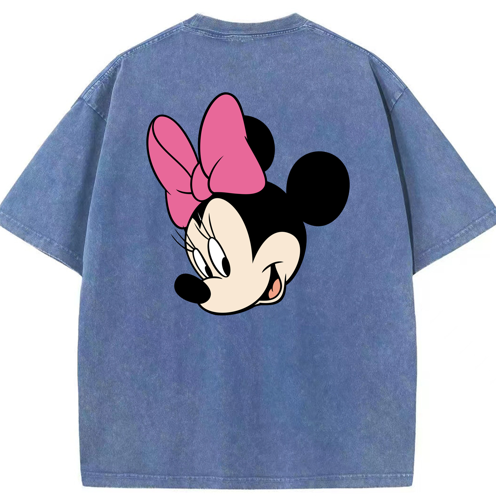 （画像用） ミッキーマウス Mickey Mouse 綿100% ヴィンテージ風 半袖Tシャツ（背面プリント）