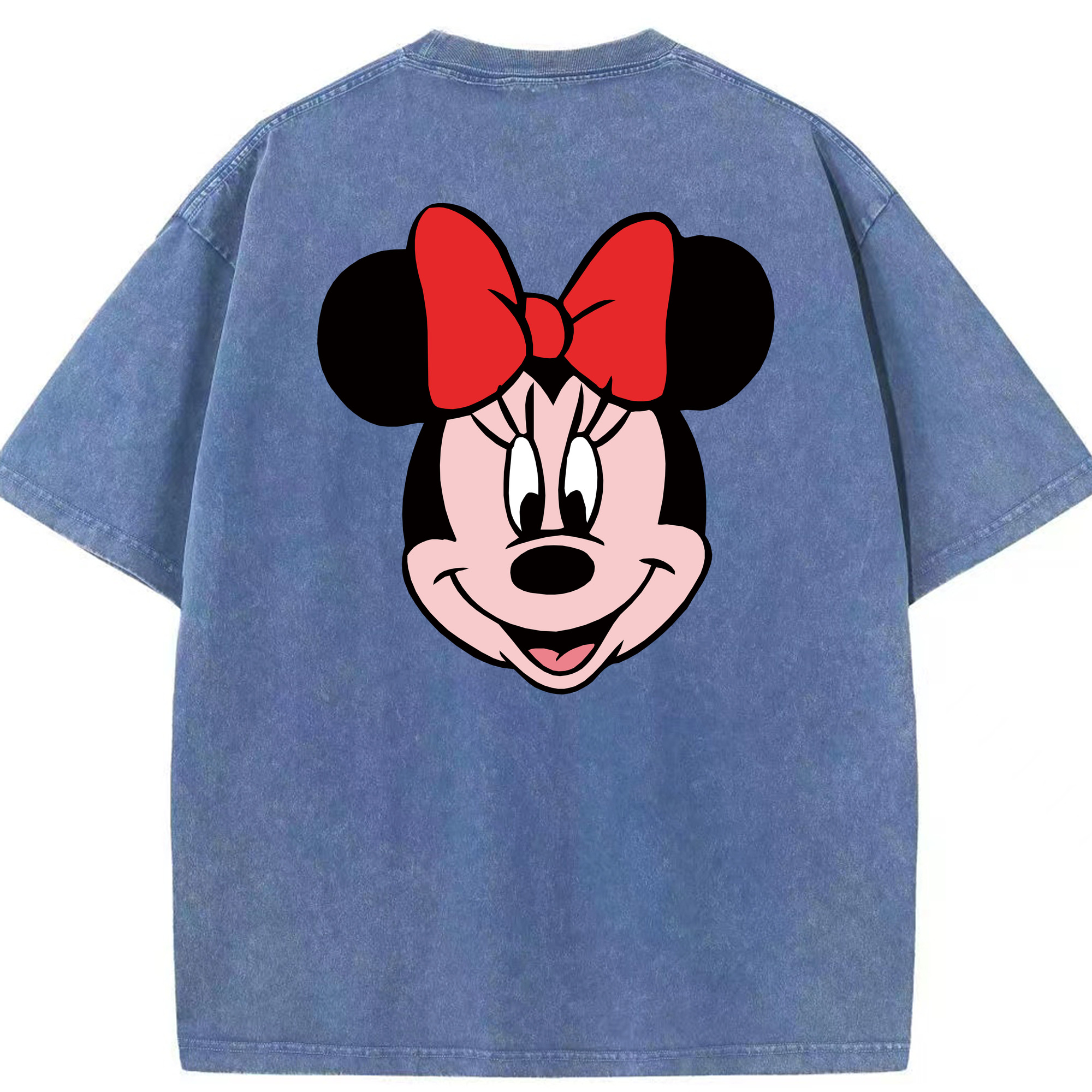 ミッキーマウス Mickey Mouse 綿100% ヴィンテージ風 半袖Tシャツ（背面プリント）