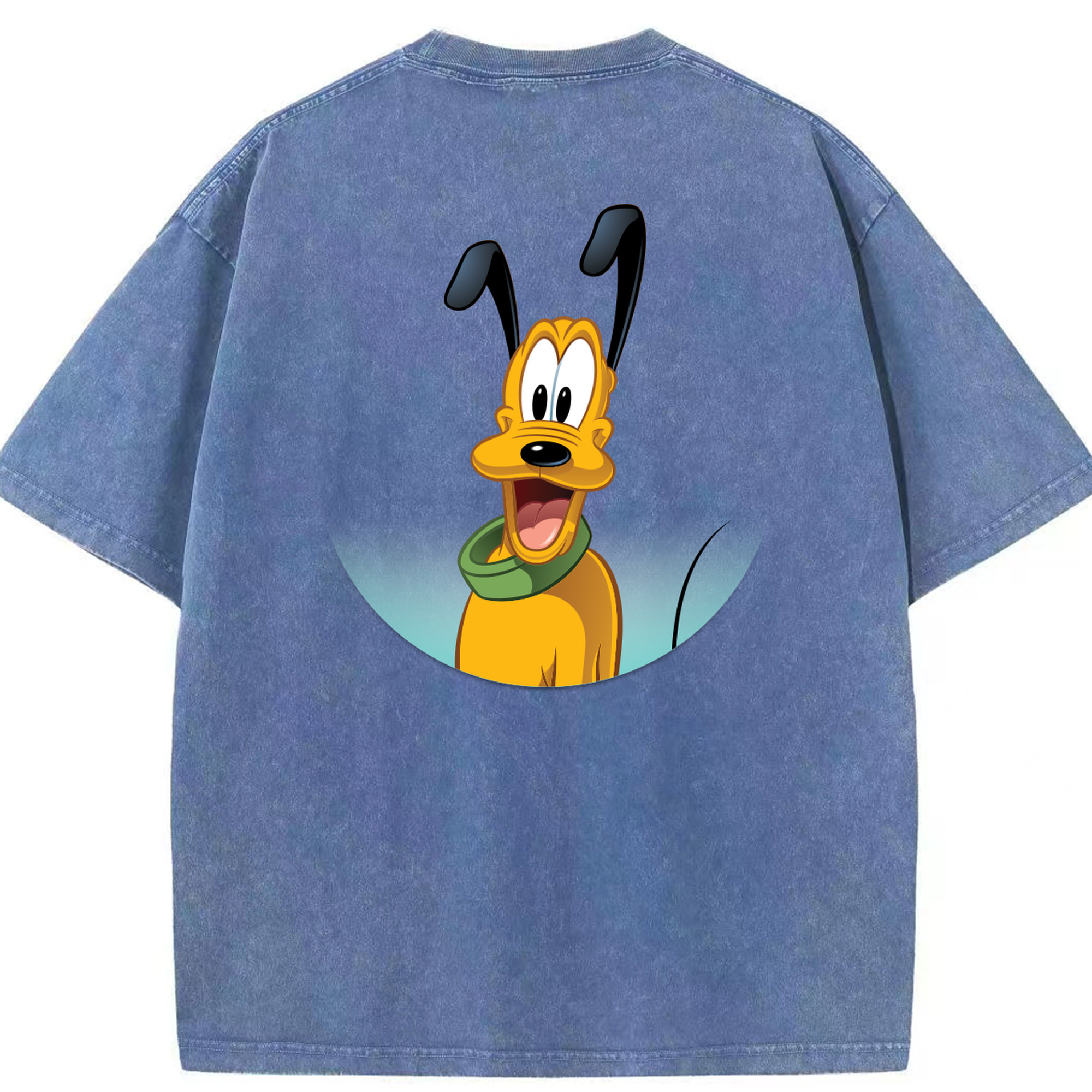 （画像用） ミッキーマウス Mickey Mouse 綿100% ヴィンテージ風 半袖Tシャツ（背面プリント）