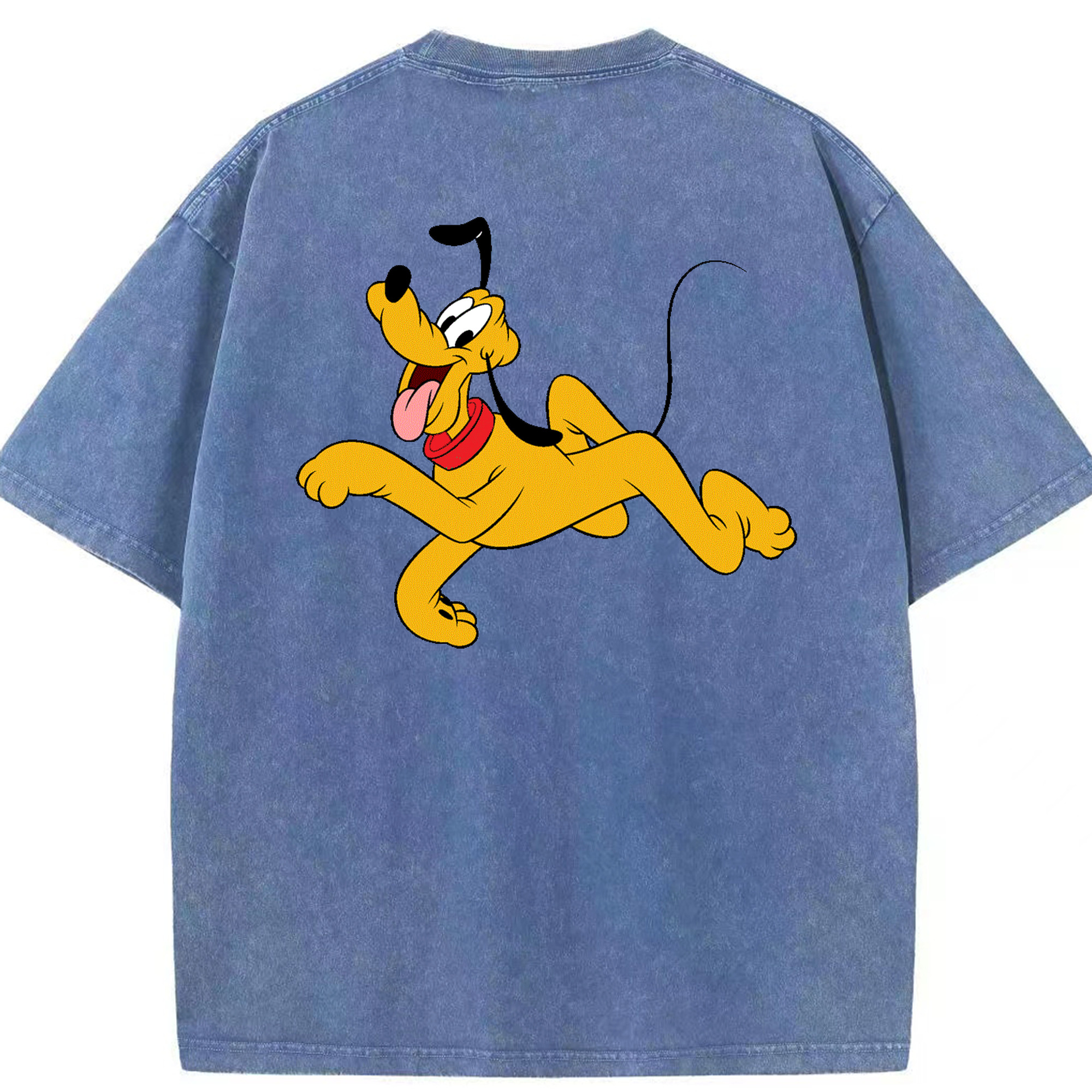 （画像用） ミッキーマウス Mickey Mouse 綿100% ヴィンテージ風 半袖Tシャツ（背面プリント）