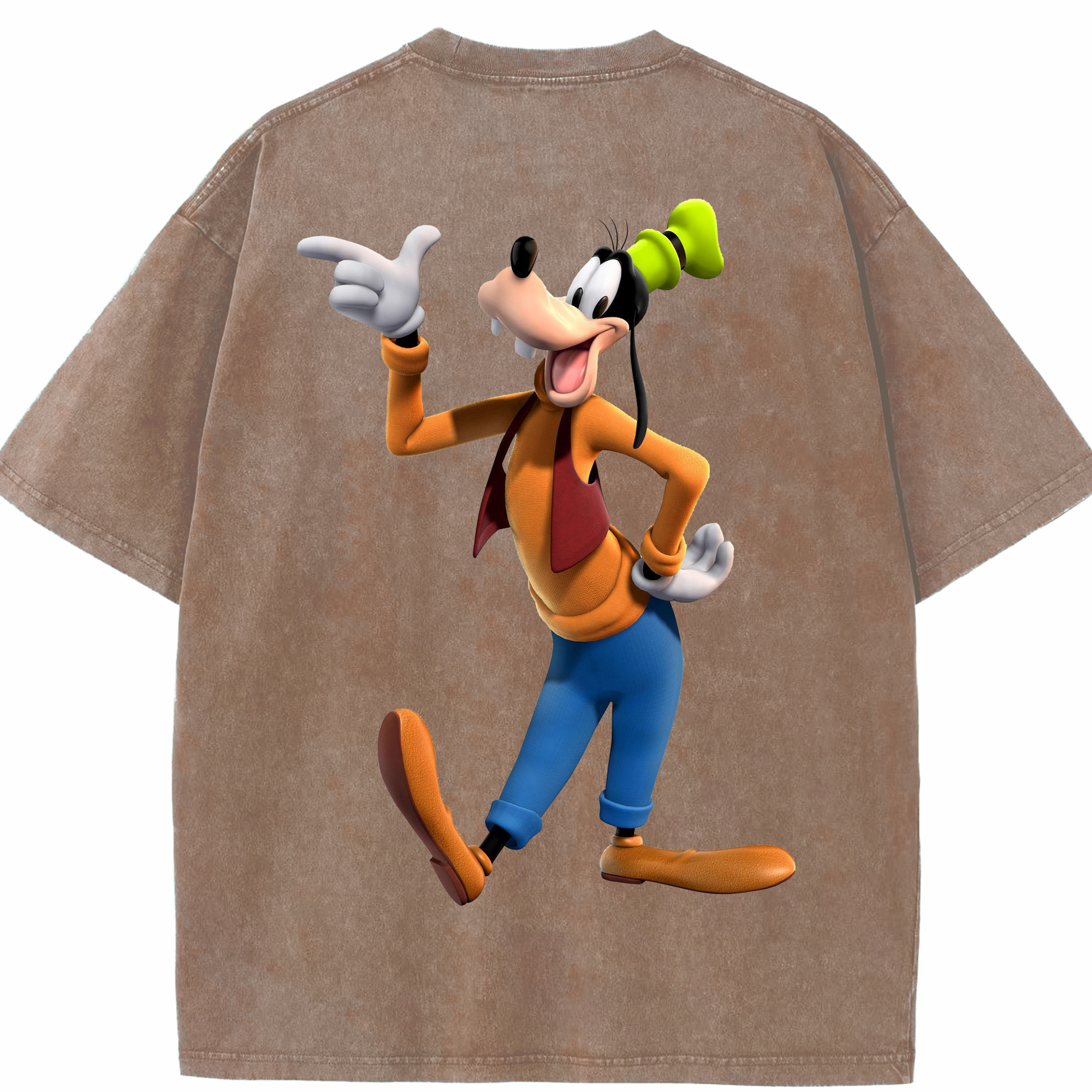 （画像用） ミッキーマウス Mickey Mouse 綿100% ヴィンテージ風 半袖Tシャツ（背面プリント）