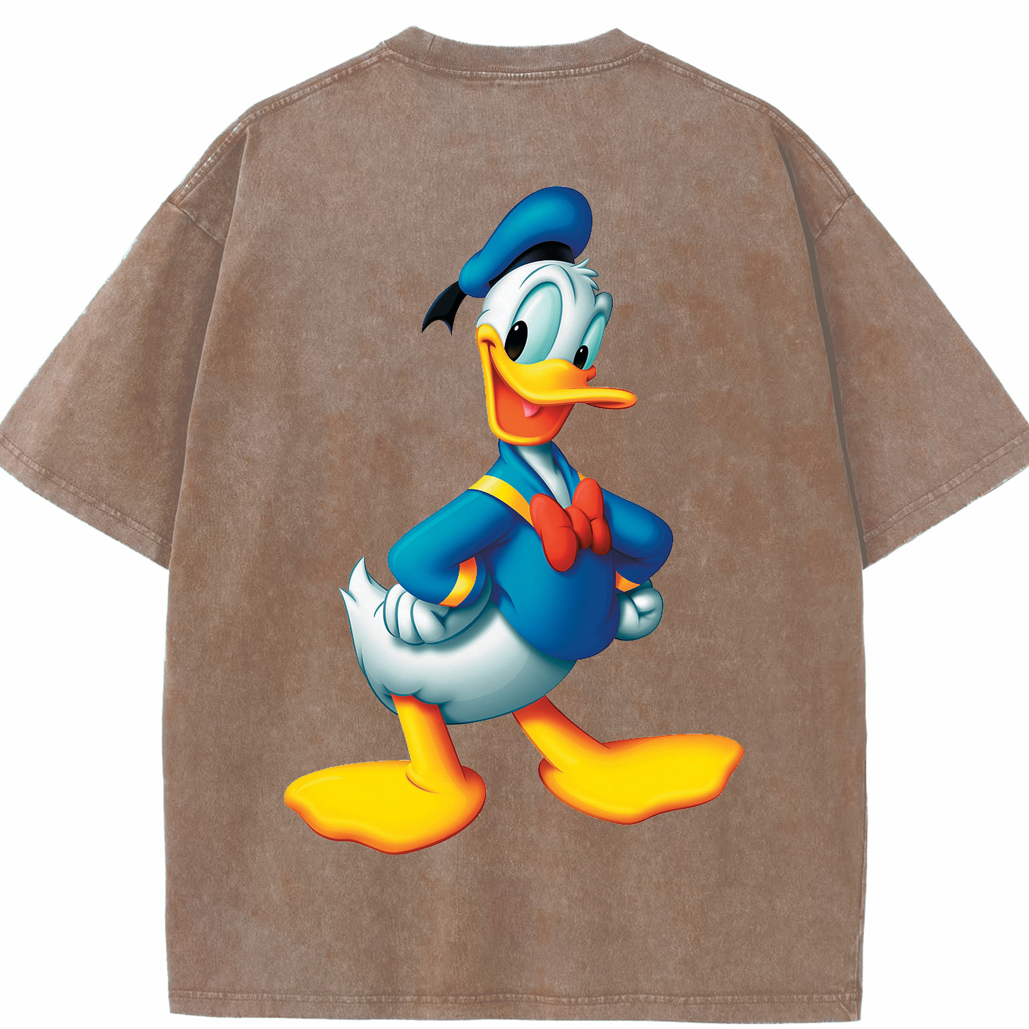 （画像用） ミッキーマウス Mickey Mouse 綿100% ヴィンテージ風 半袖Tシャツ（背面プリント）